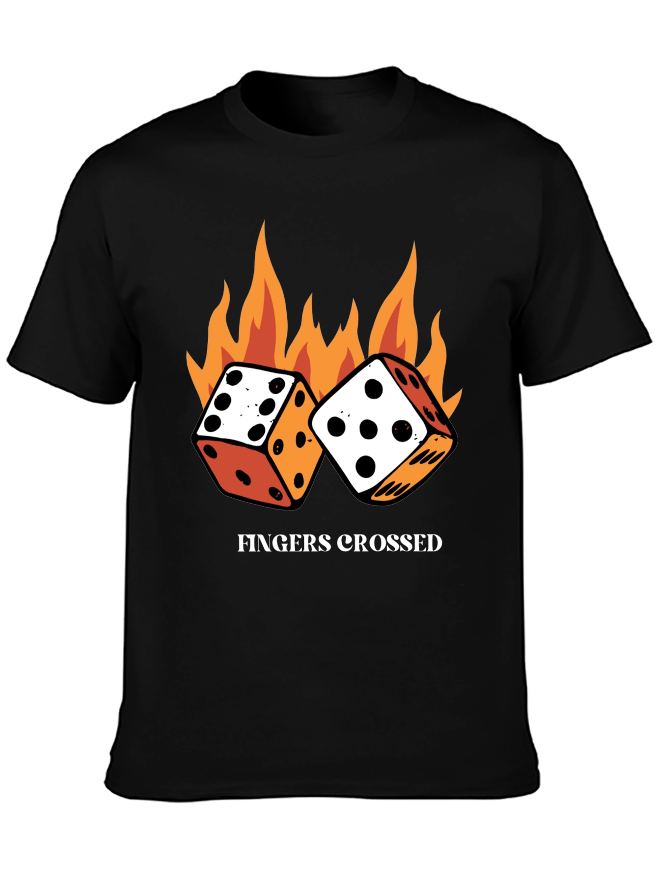 Fingers Crossed Dice T-Shirt