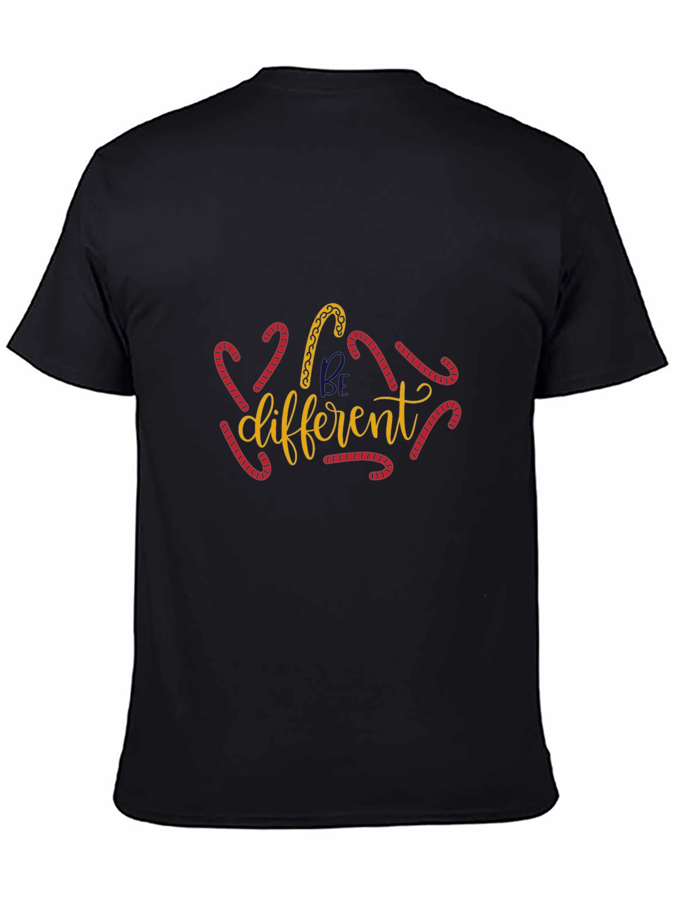 Be Different Christmas Candy Cane Graphic Tee