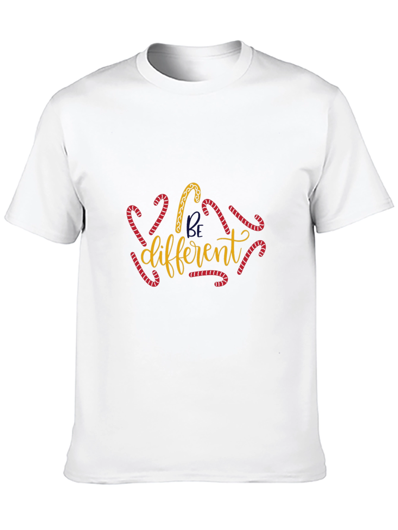 Be Different Christmas Candy Cane Graphic Tee