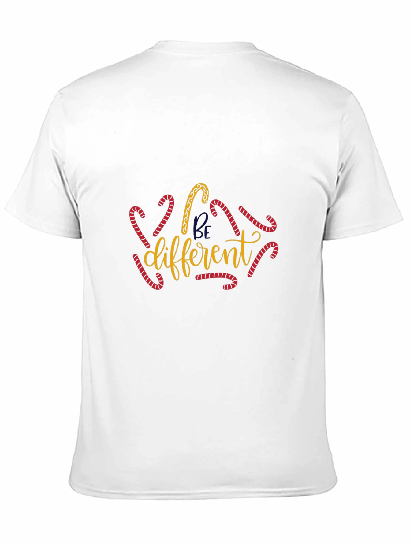 Be Different Christmas Candy Cane Graphic Tee