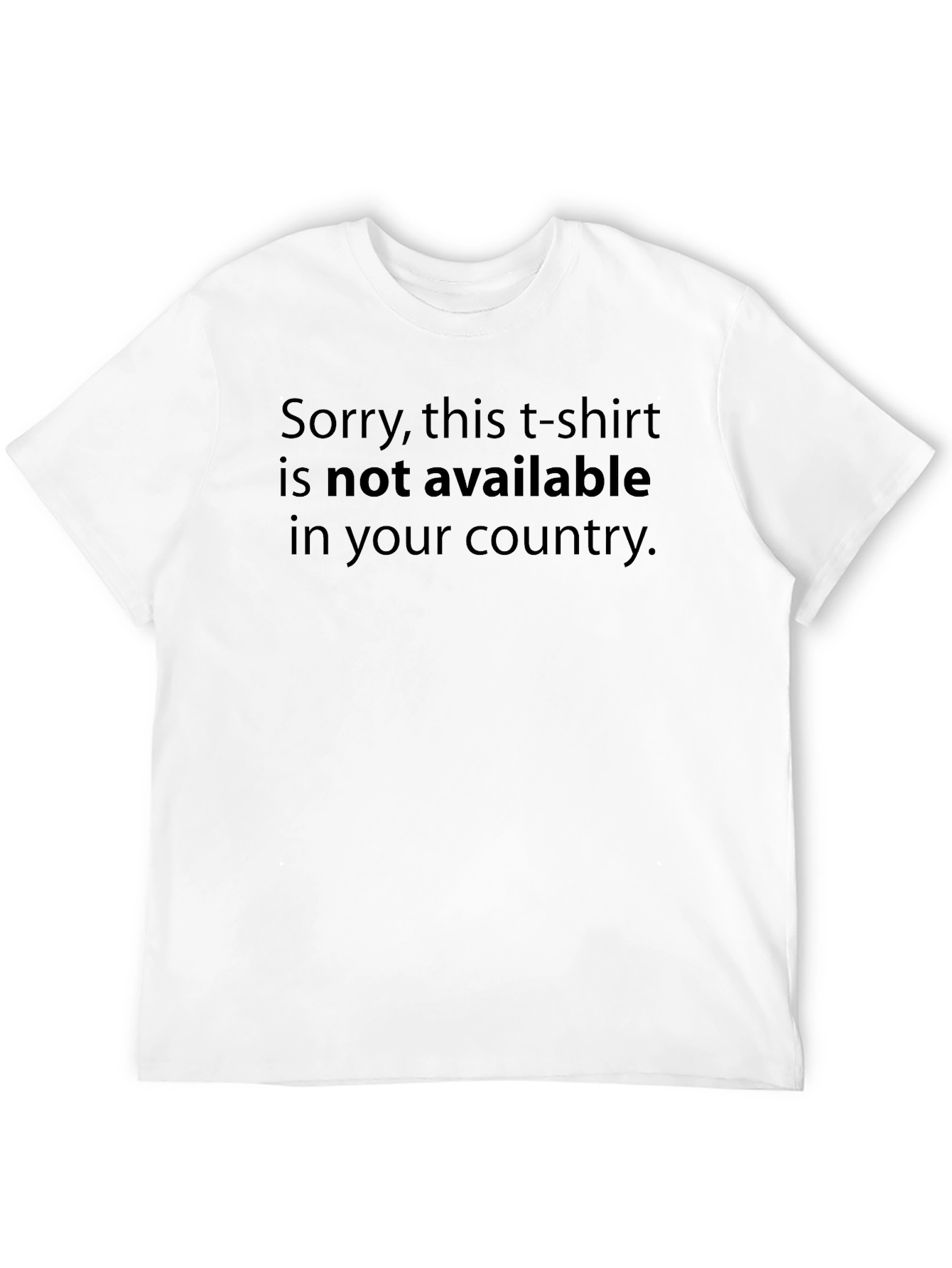 Unavailable Tee: Exclusive Black Cotton T-Shirt