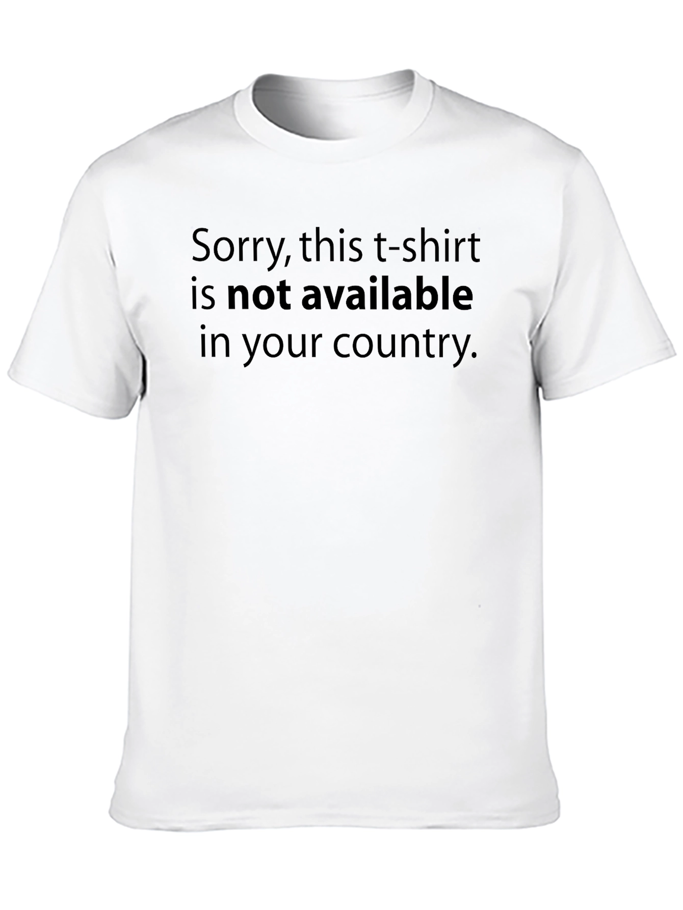 Unavailable Tee: Exclusive Black Cotton T-Shirt