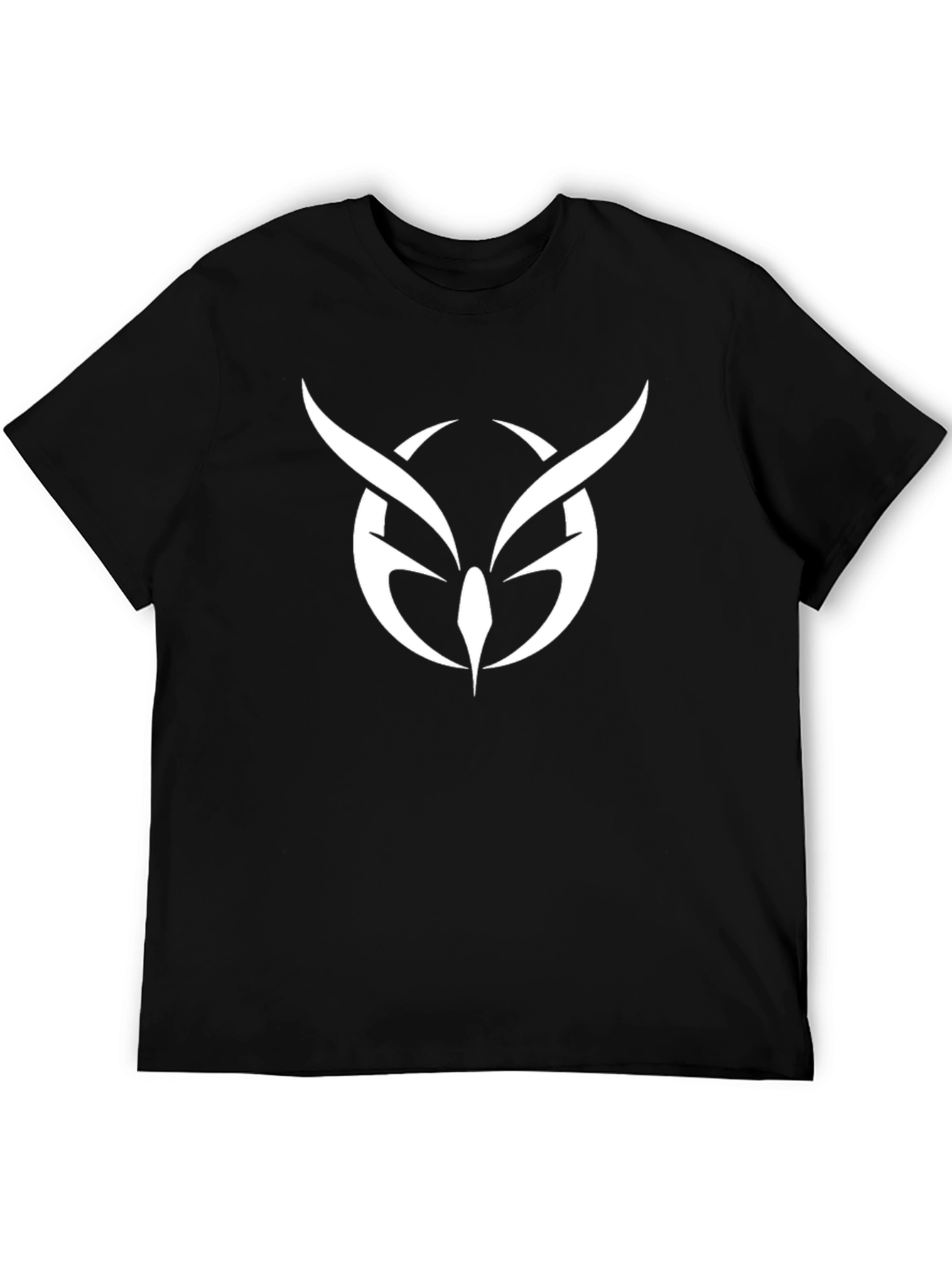 Owl Logo Black T-Shirt - Unique Graphic Tee