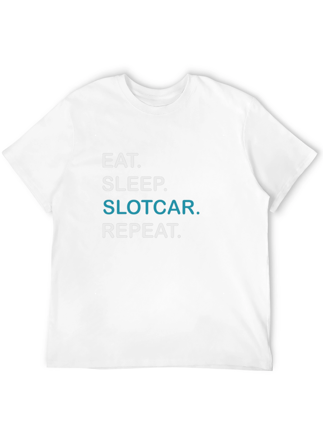 Eat Sleep Slotcar Repeat Black T-Shirt