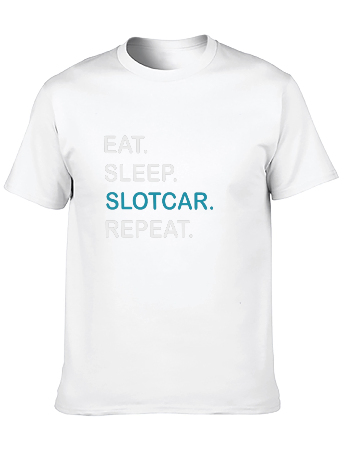 Eat Sleep Slotcar Repeat Black T-Shirt