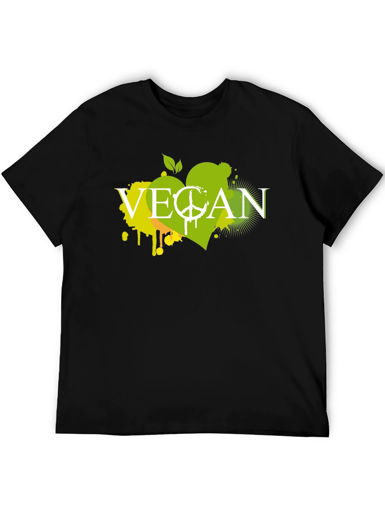 Vegan Graphic Tee - Peace & Love Lifestyle Shirt