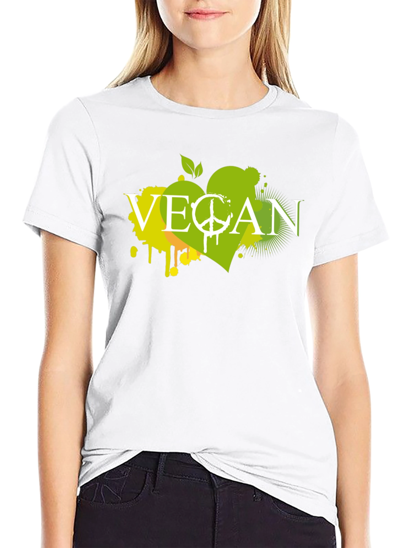 Vegan Graphic Tee - Peace & Love Lifestyle Shirt