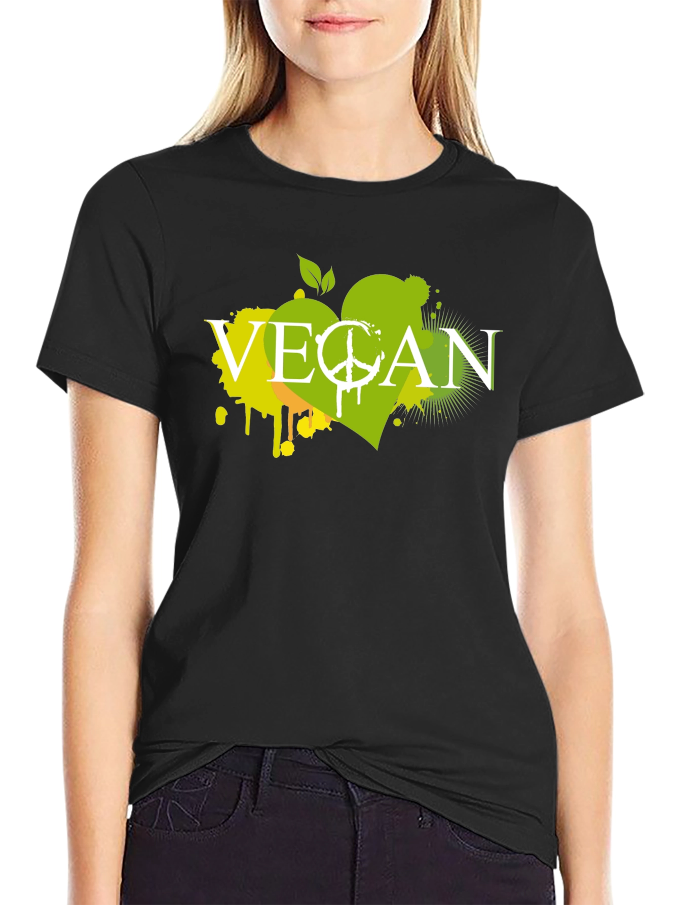Vegan Graphic Tee - Peace & Love Lifestyle Shirt