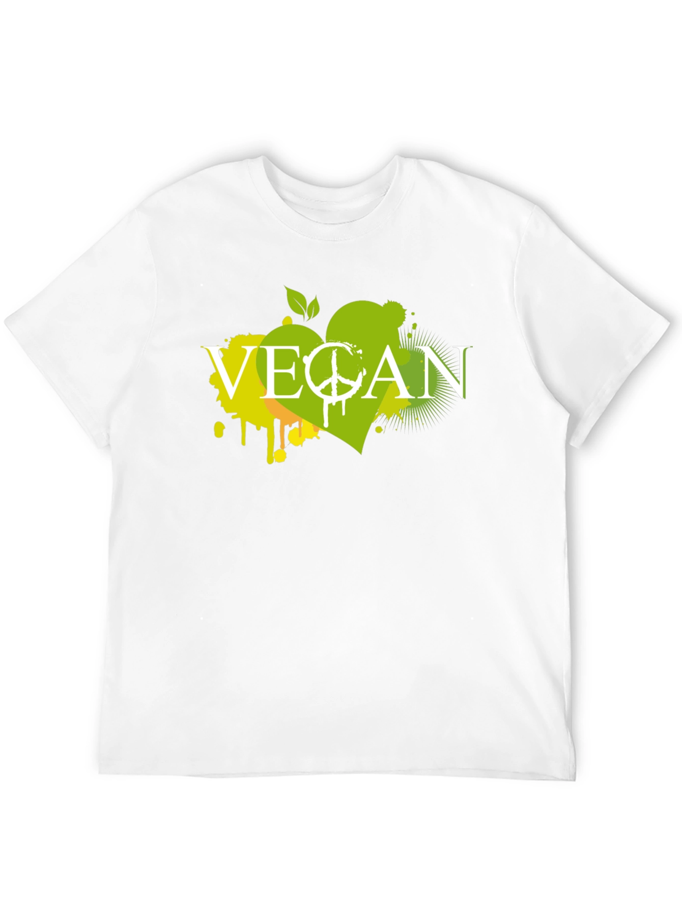 Vegan Graphic Tee - Peace & Love Lifestyle Shirt