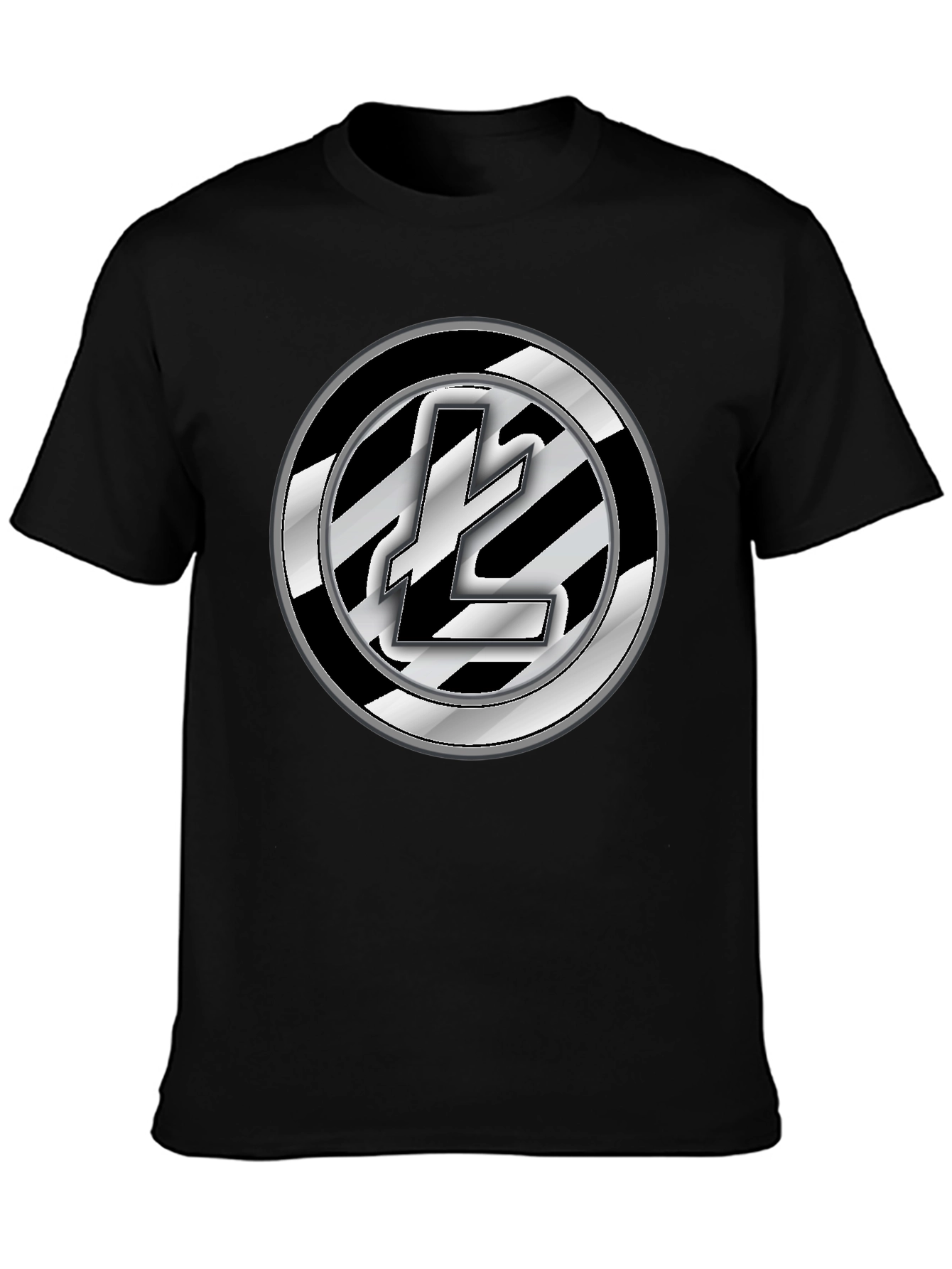 Litecoin Logo Black T-Shirt Crypto Fashion Tee