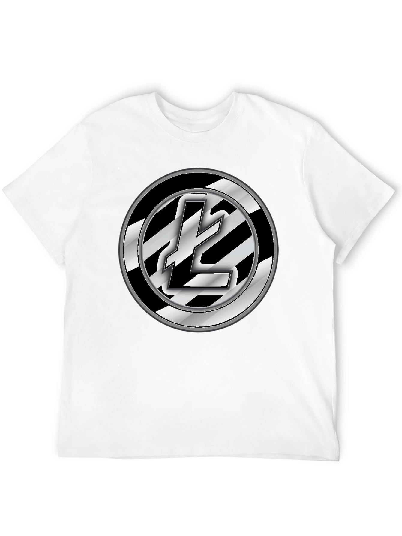 Litecoin Logo Black T-Shirt Crypto Fashion Tee