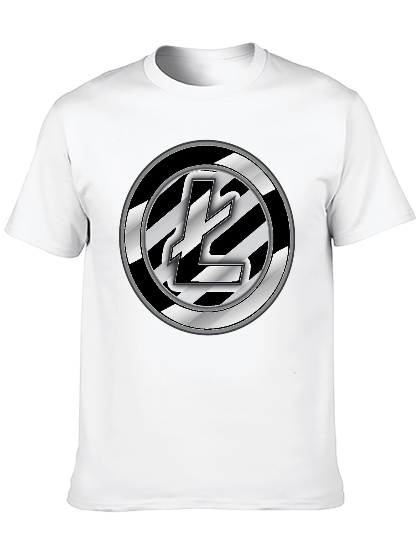 Litecoin Logo Black T-Shirt Crypto Fashion Tee