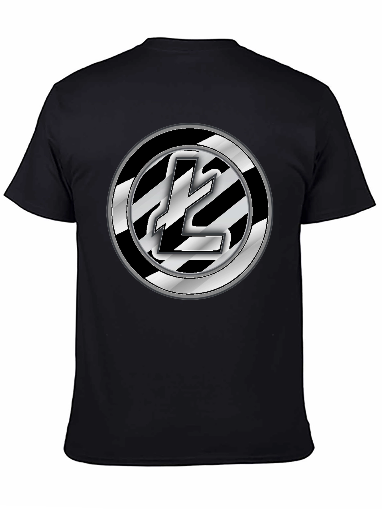 Litecoin Logo Black T-Shirt Crypto Fashion Tee