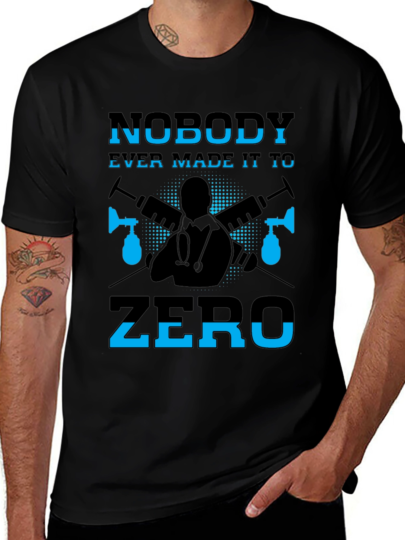 Nobody Ever Made It To Zero Graphic T-Shirt