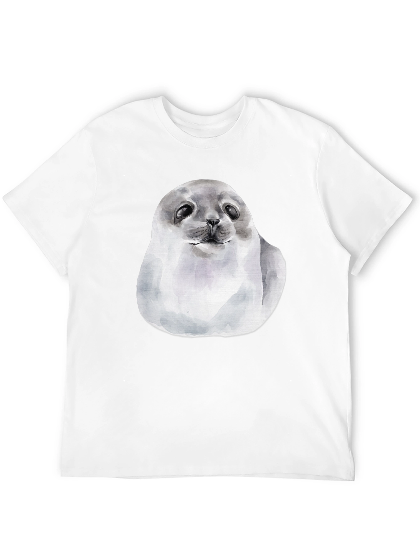 Cute Seal Graphic T-Shirt - Black Cotton Tee