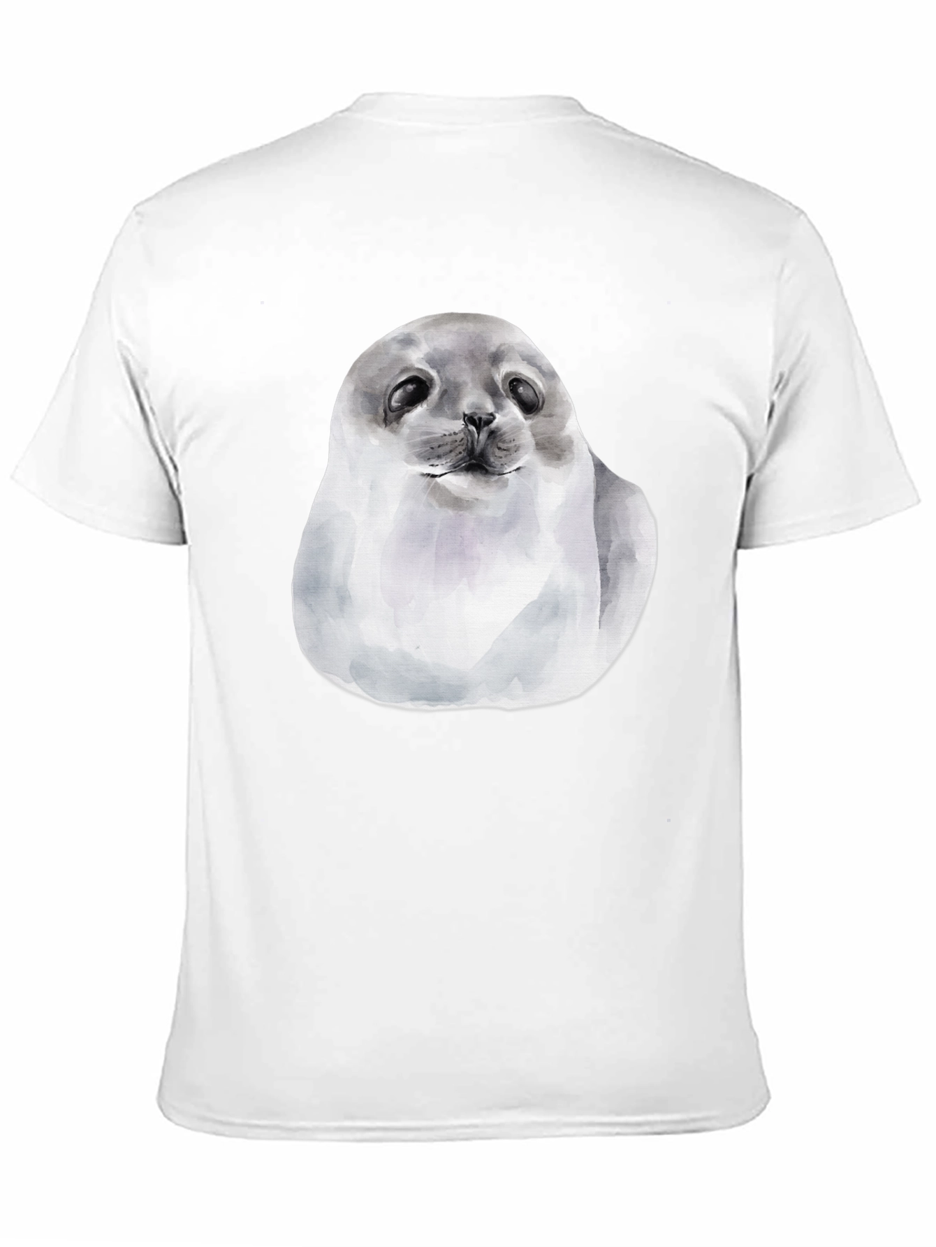 Cute Seal Graphic T-Shirt - Black Cotton Tee