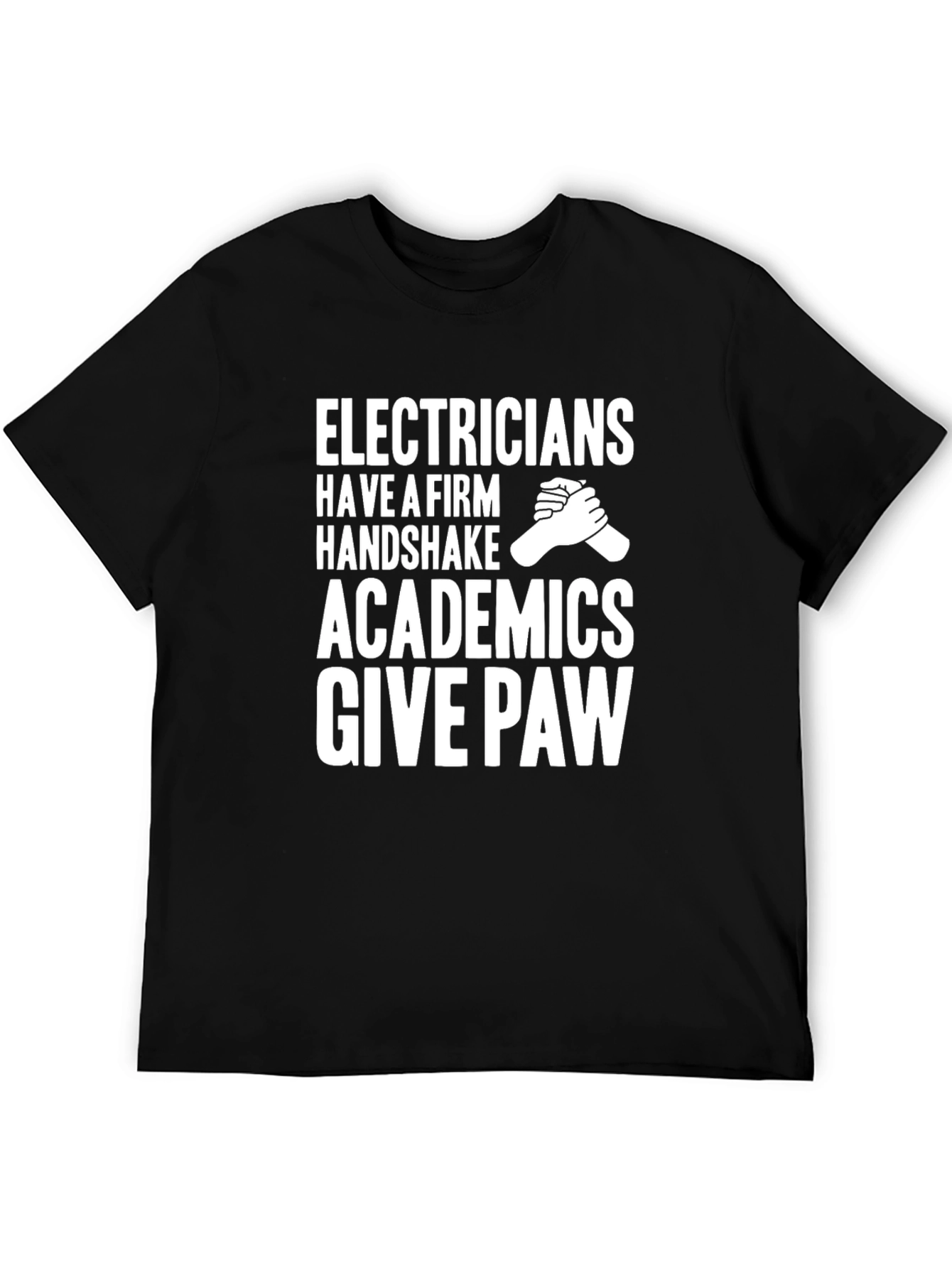 Electricians Handshake Graphic T-Shirt