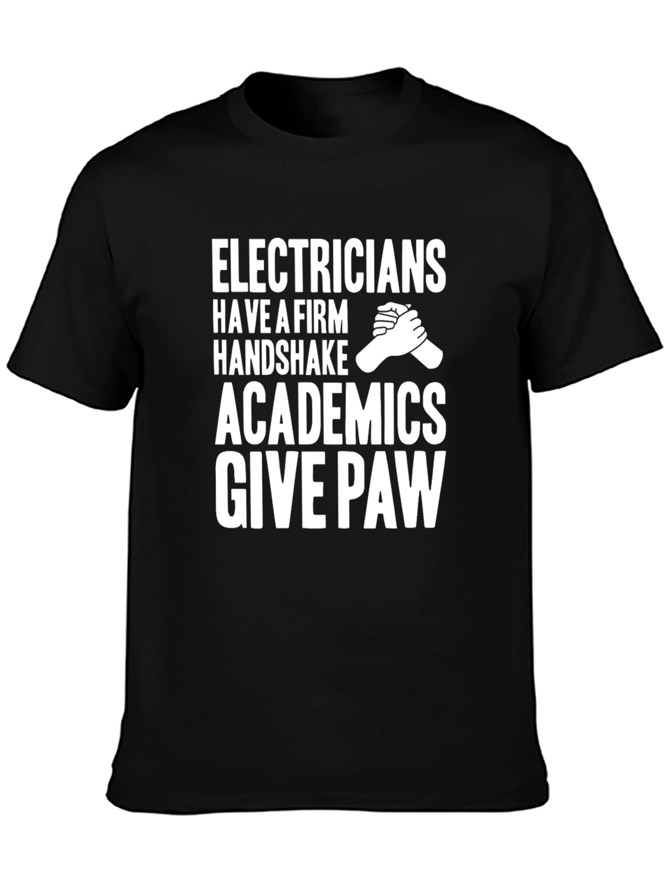 Electricians Handshake Graphic T-Shirt