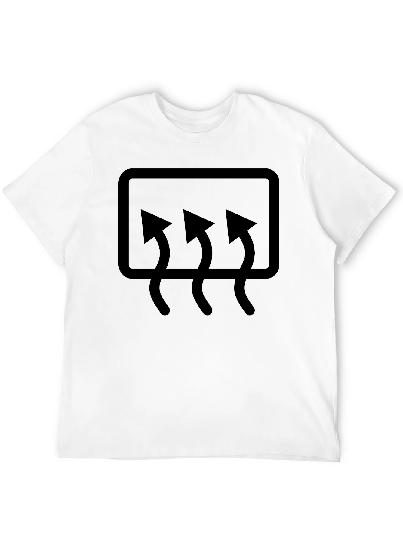 Mens Black Graphic T-Shirt: Car Airflow Design