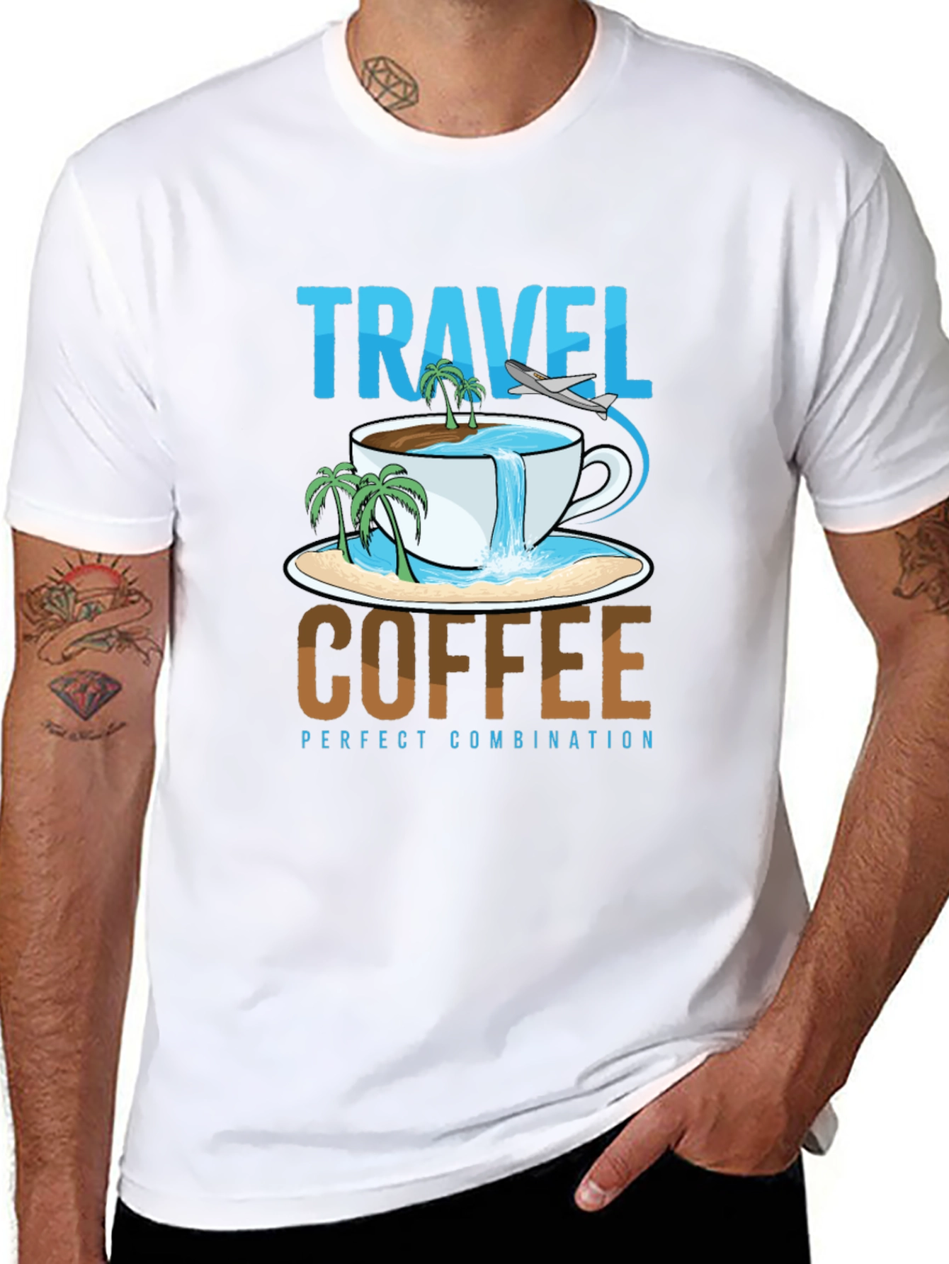 Travel Coffee T-Shirt - Perfect Combination Tee