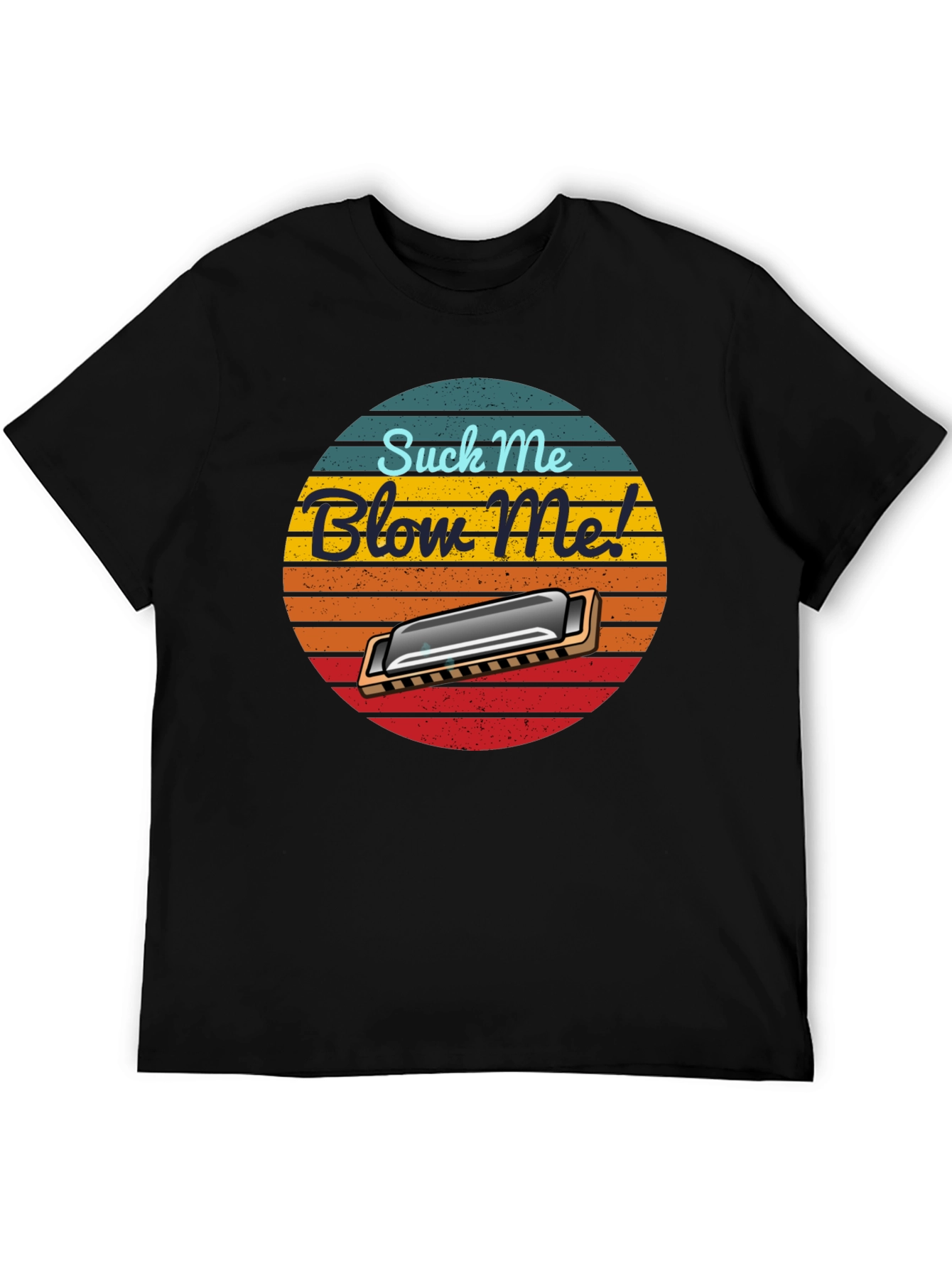Suck Me Blow Me Harmonica T-Shirt