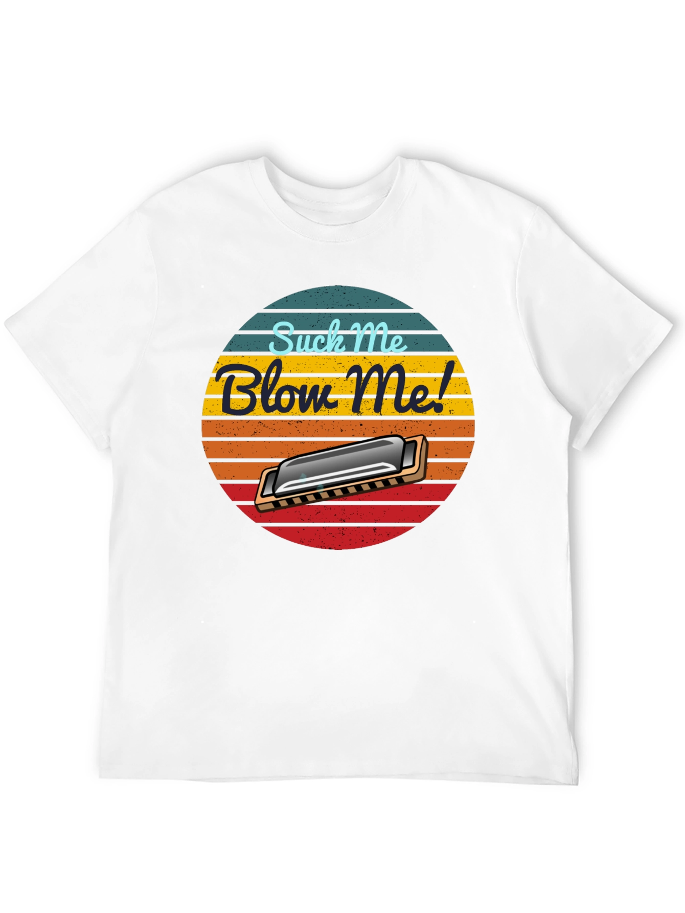 Suck Me Blow Me Harmonica T-Shirt