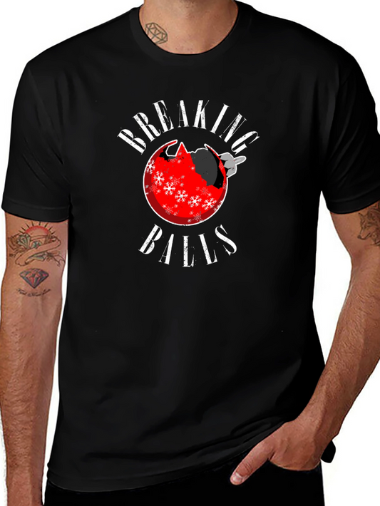 Breaking Balls Christmas Ornament Humor T-Shirt
