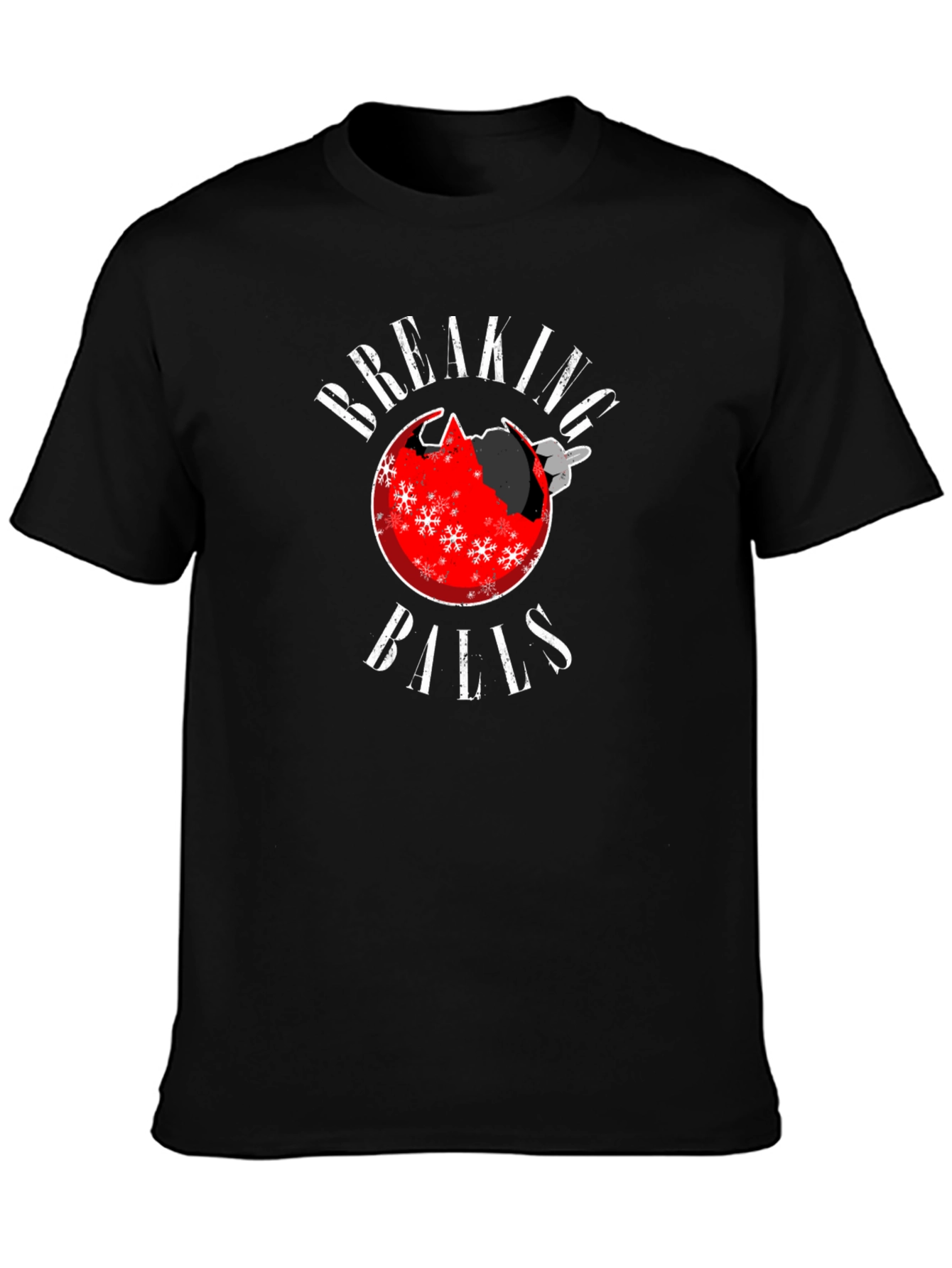 Breaking Balls Christmas Ornament Humor T-Shirt