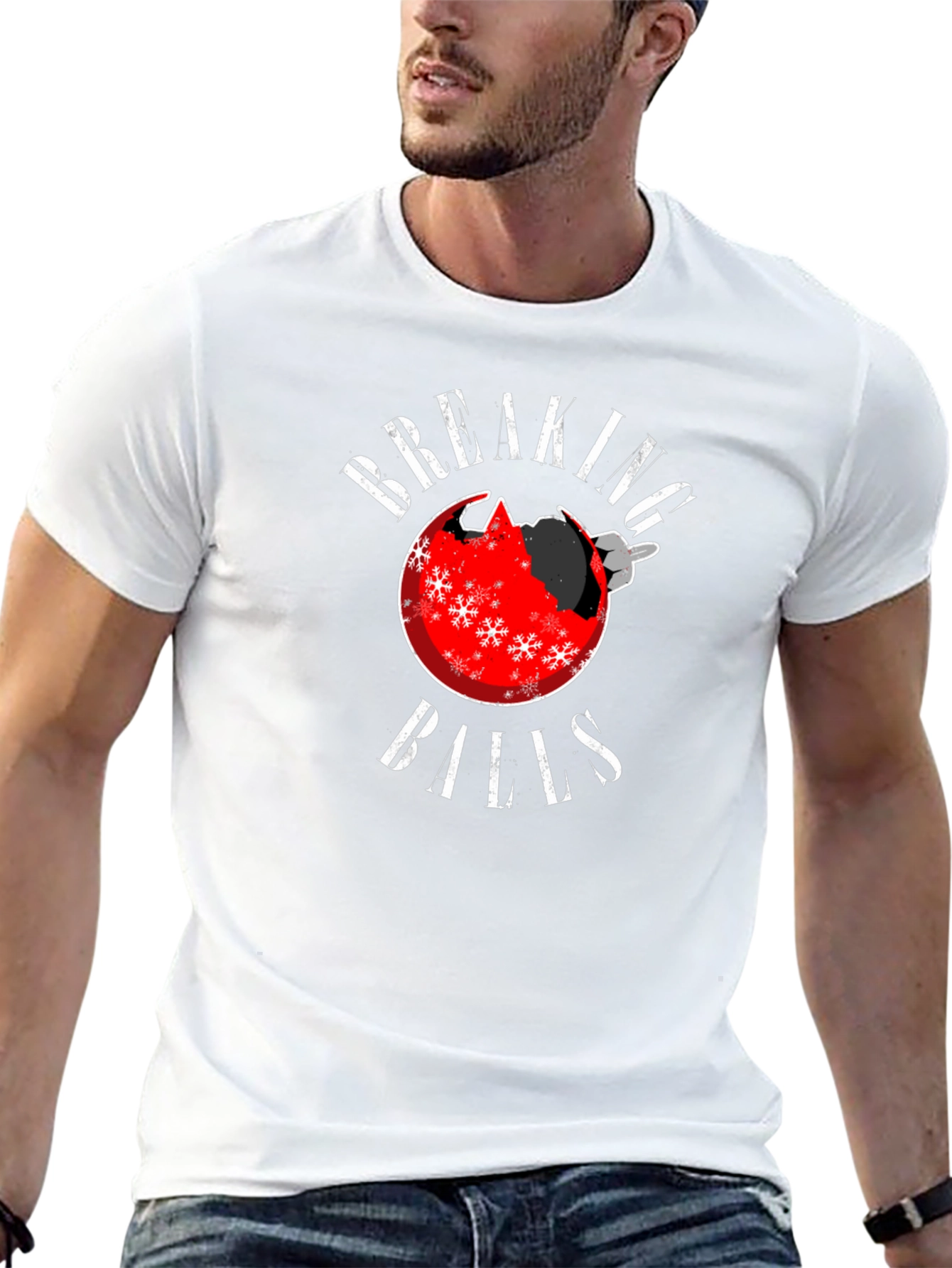 Breaking Balls Christmas Ornament Humor T-Shirt