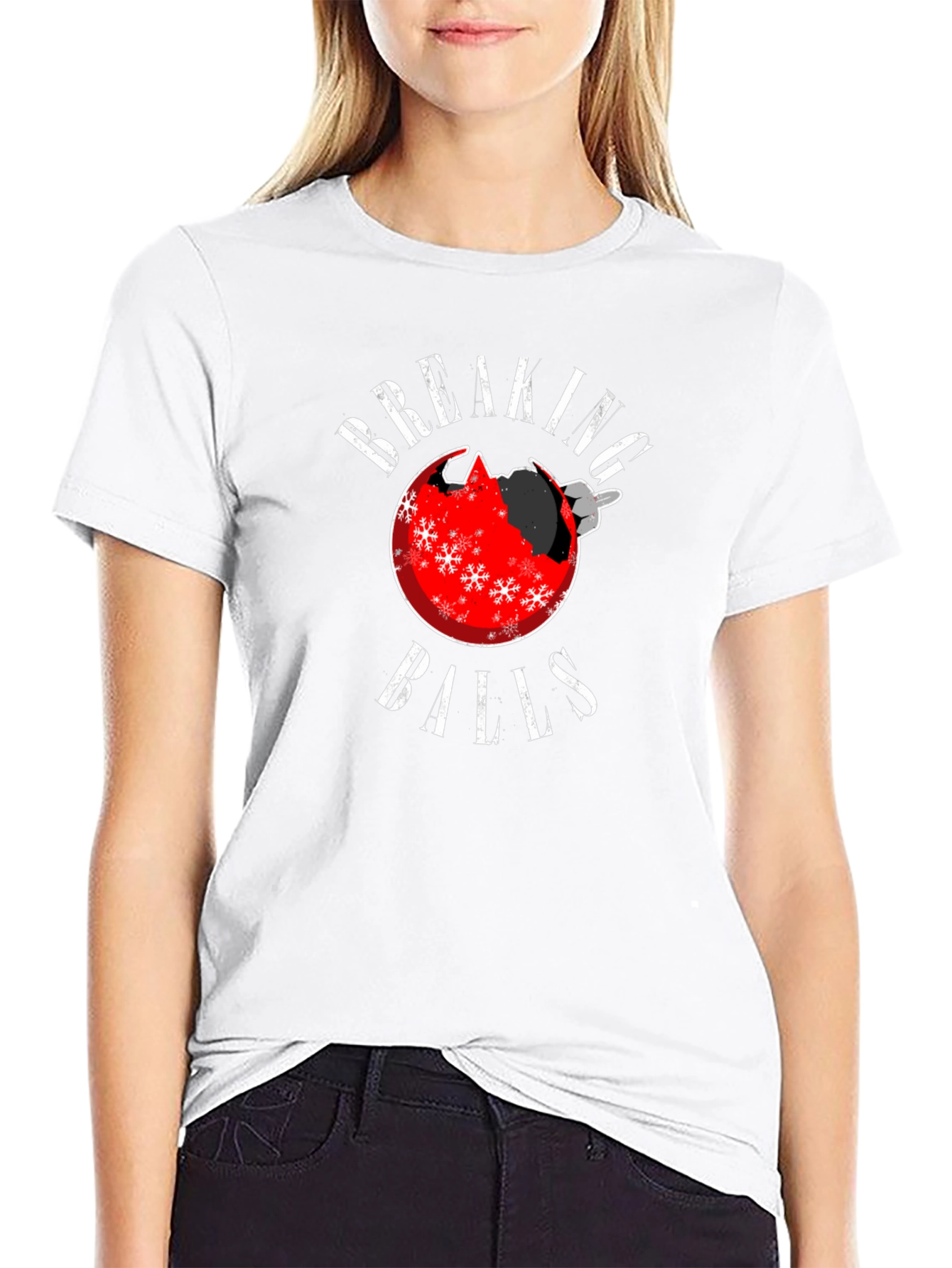 Breaking Balls Christmas Ornament Humor T-Shirt