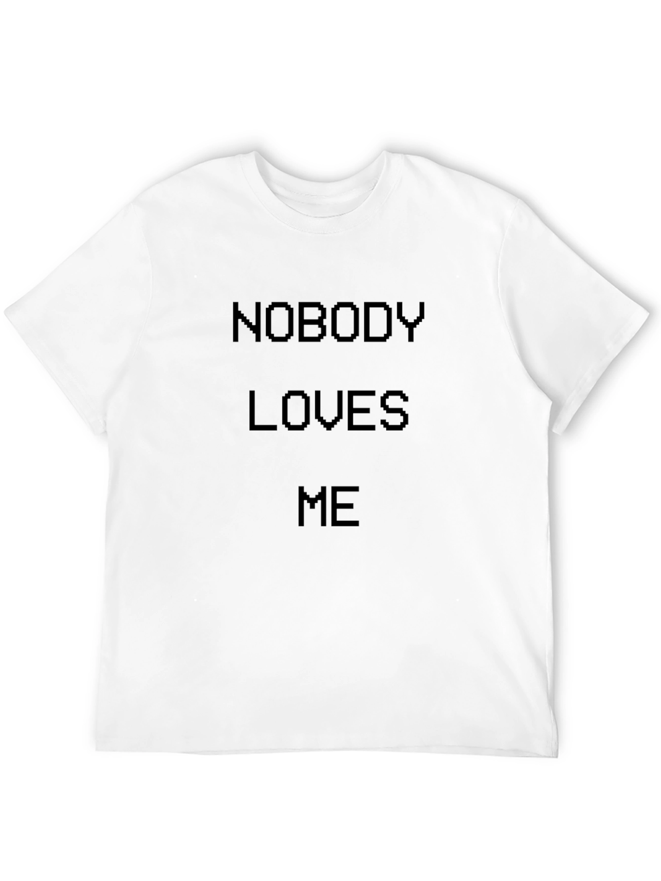 Nobody Loves Me Graphic T-Shirt - Black Tee