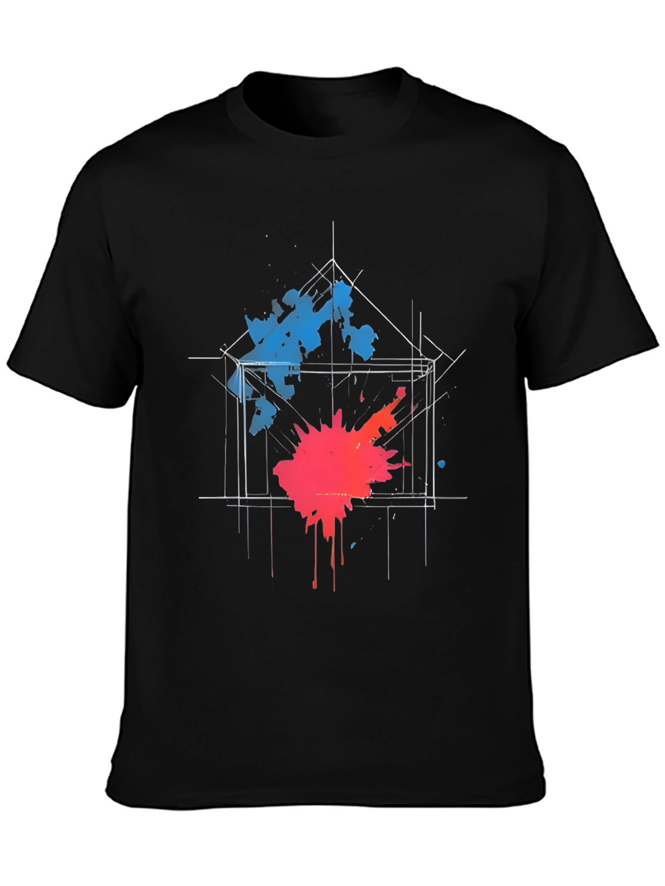 Abstract Splatter Graphic Tee