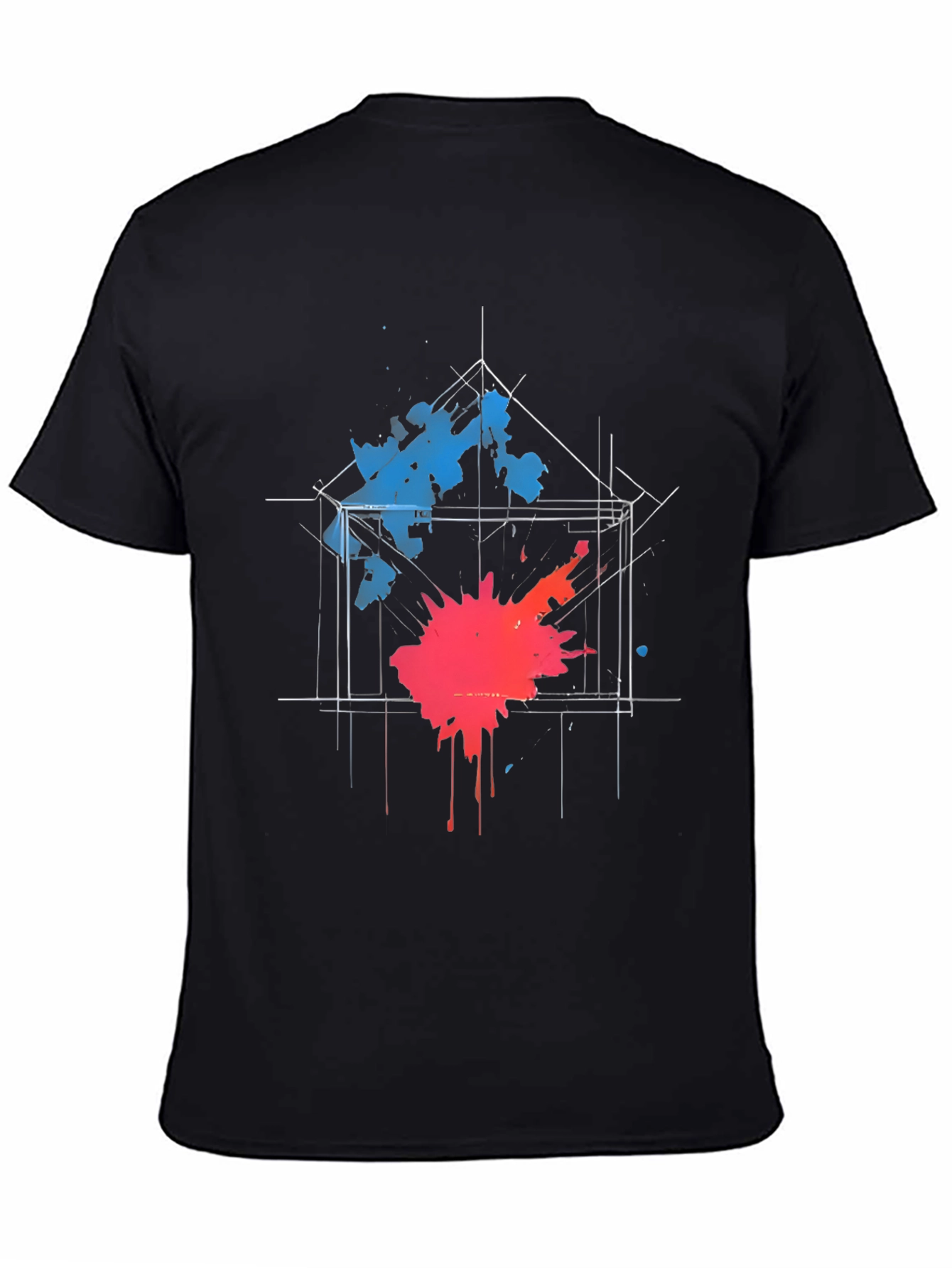 Abstract Splatter Graphic Tee