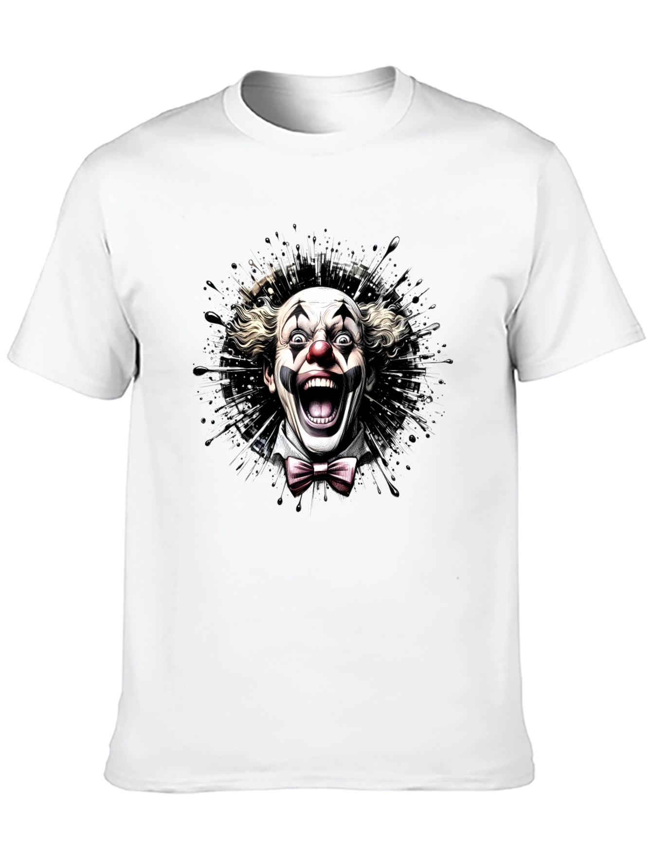 Scary Clown Graphic Tee - Mens Black T-Shirt