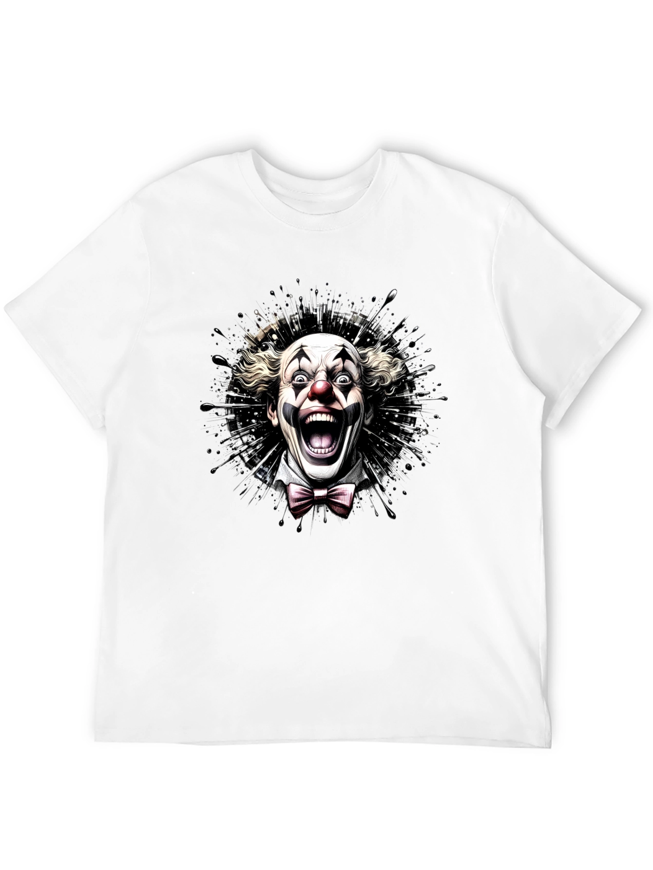 Scary Clown Graphic Tee - Mens Black T-Shirt