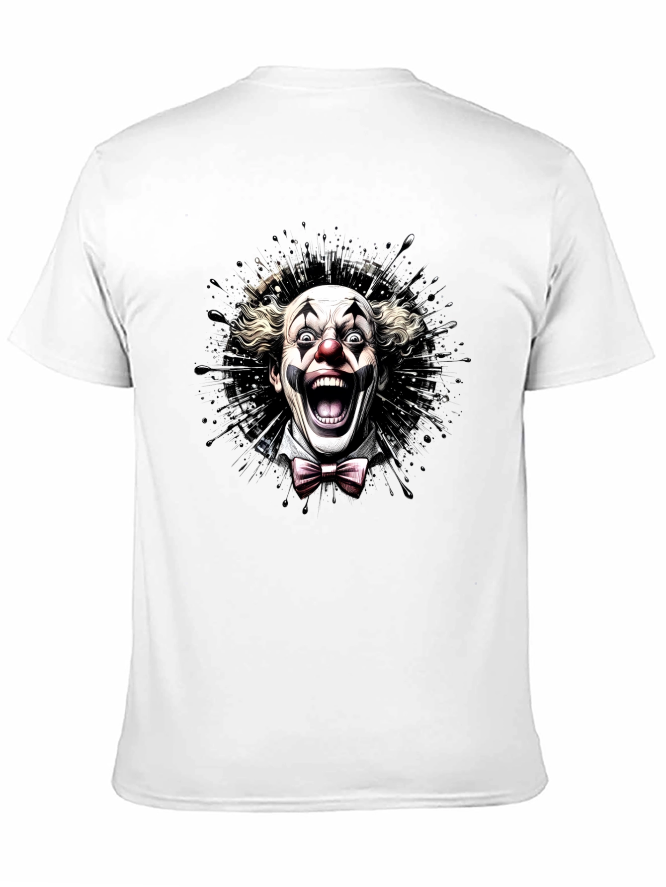 Scary Clown Graphic Tee - Mens Black T-Shirt