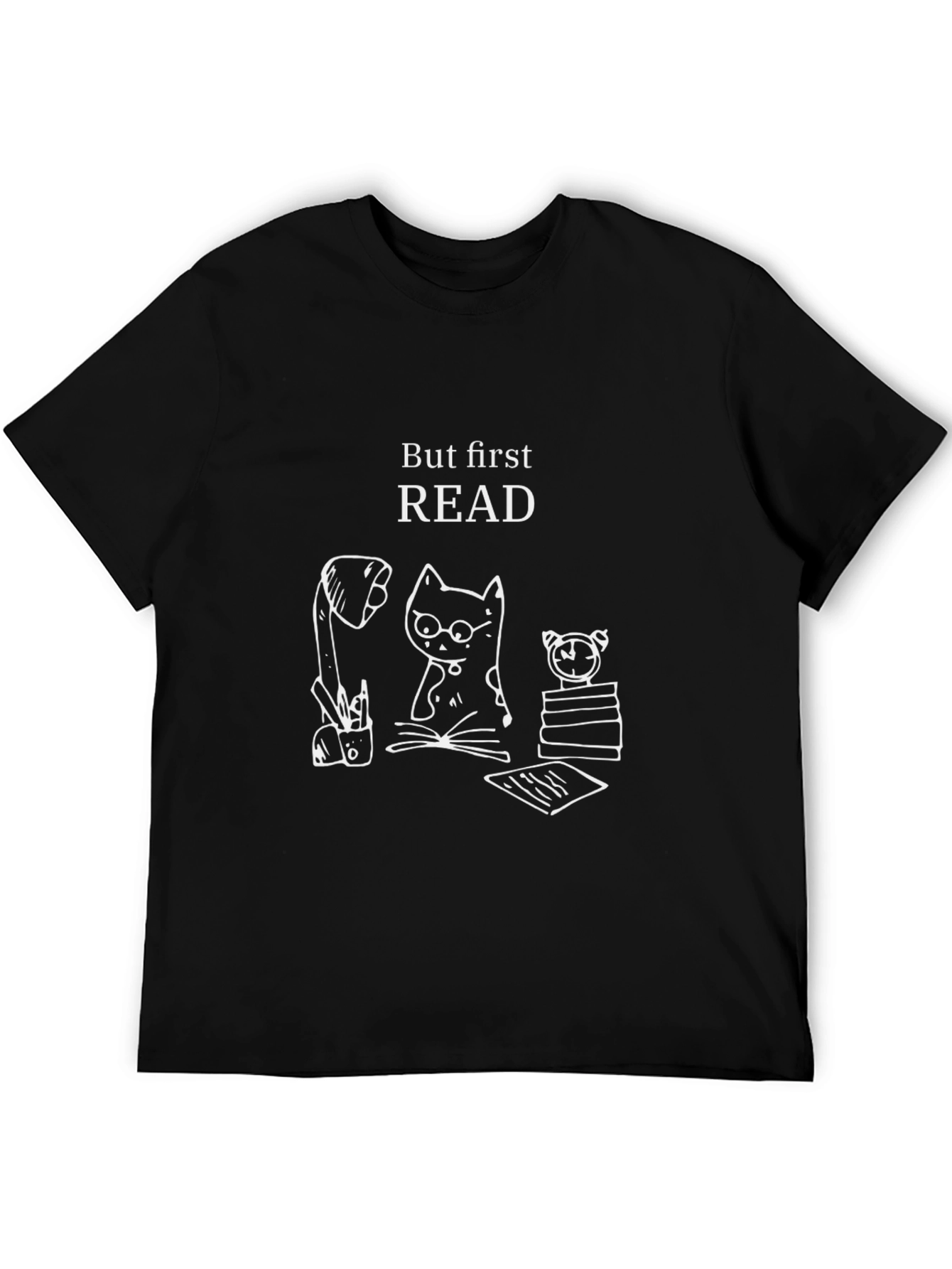 But First Read T-Shirt - Cat Lover Tee