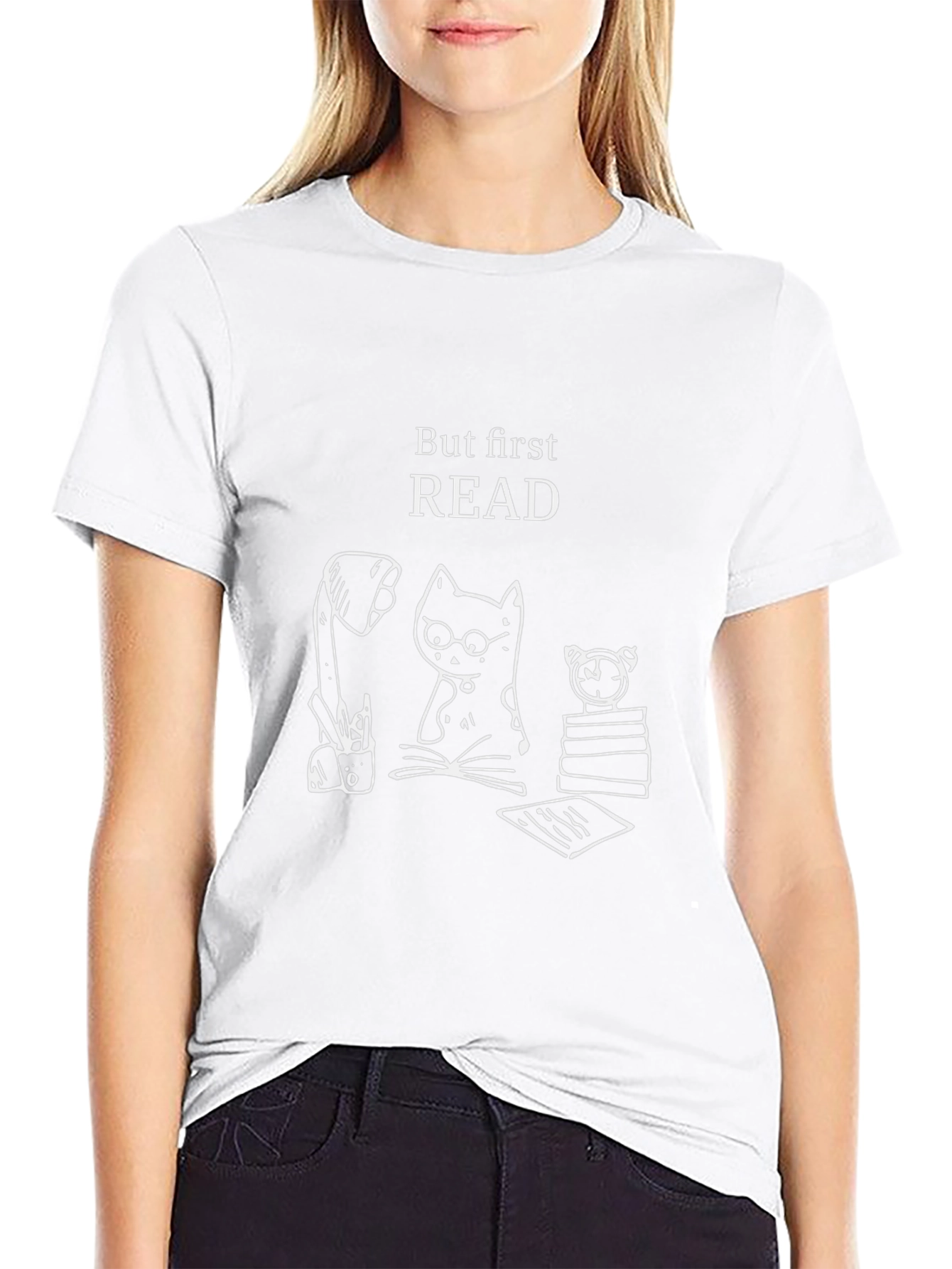 But First Read T-Shirt - Cat Lover Tee