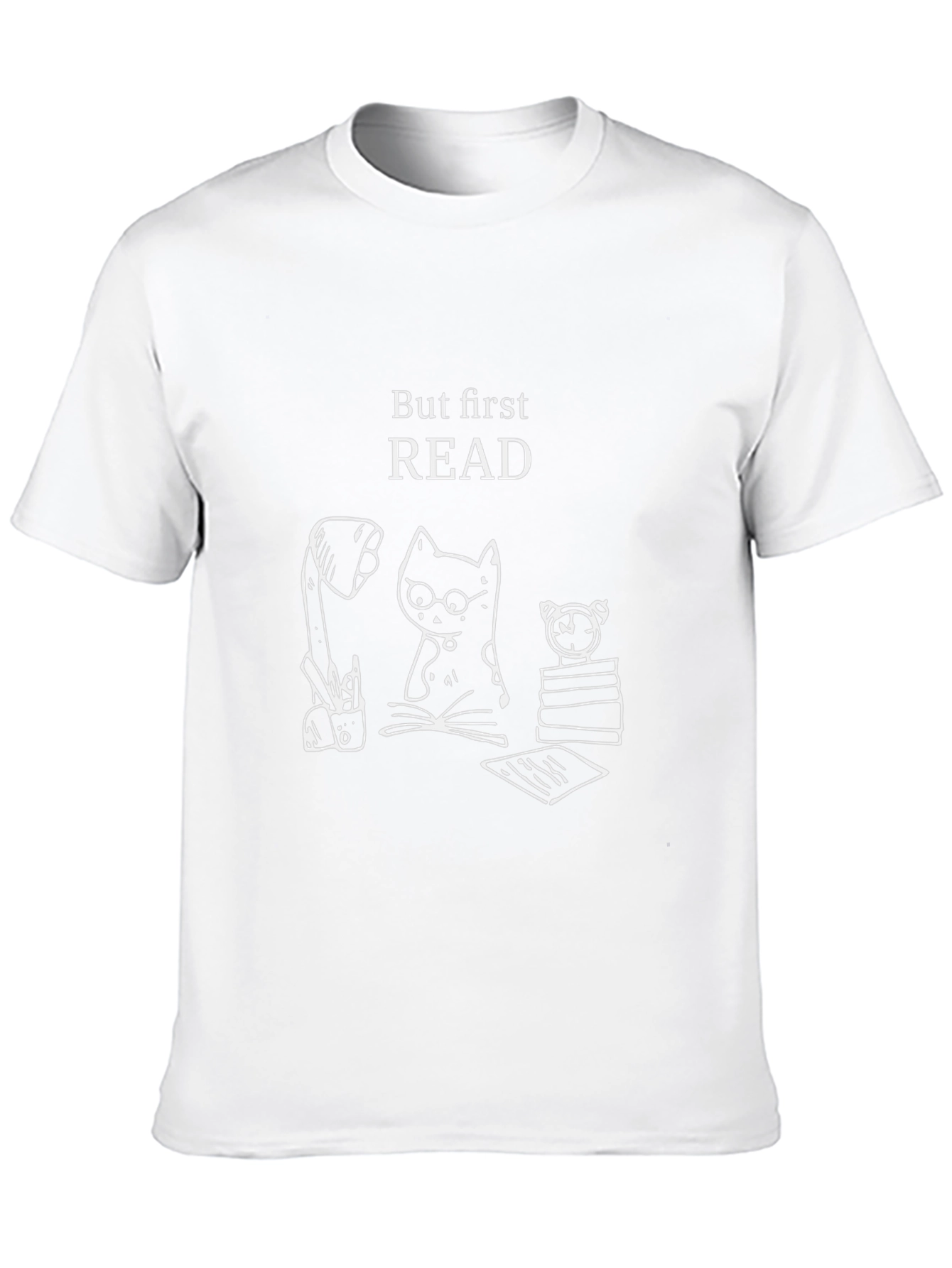 But First Read T-Shirt - Cat Lover Tee