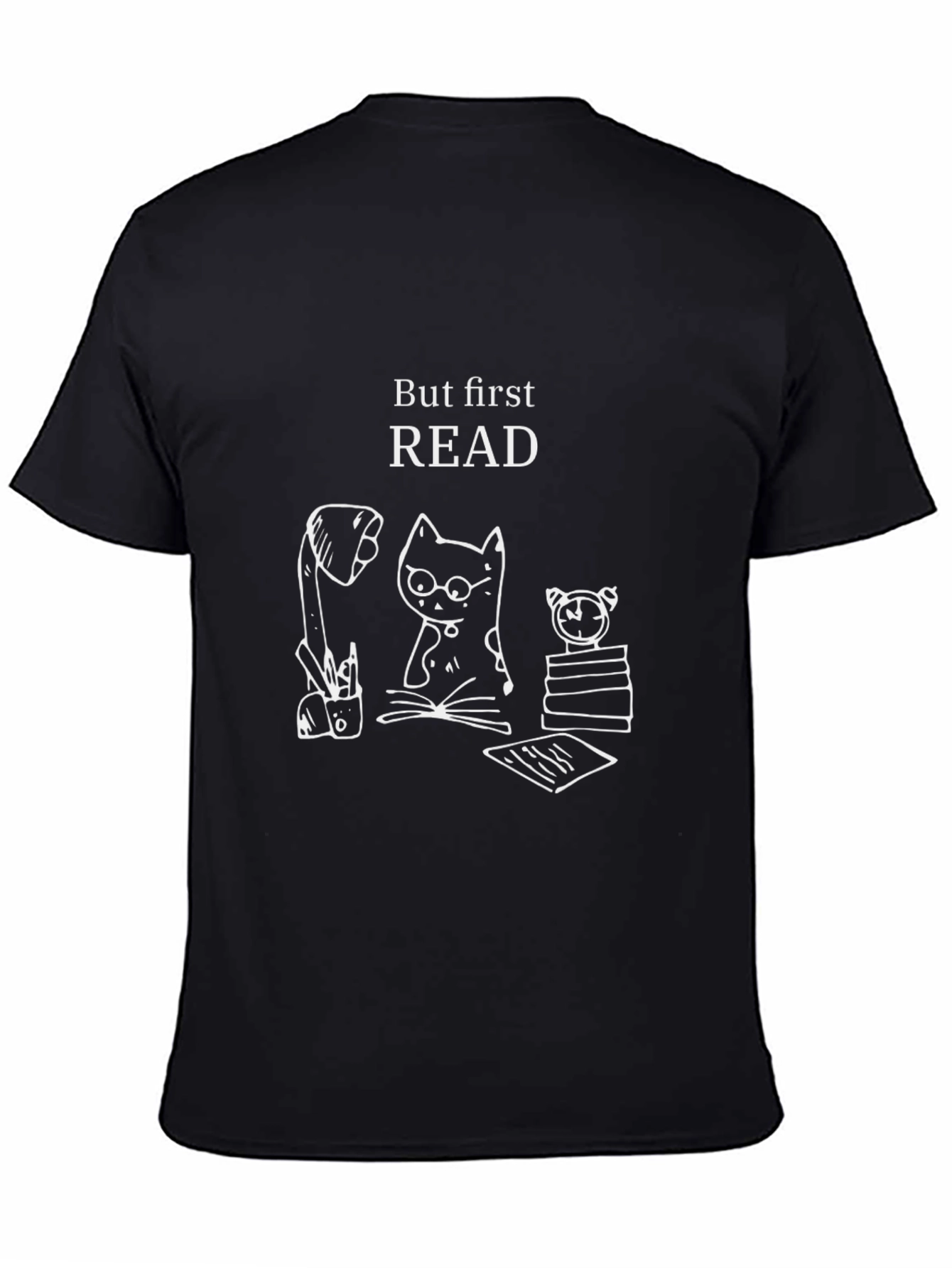 But First Read T-Shirt - Cat Lover Tee