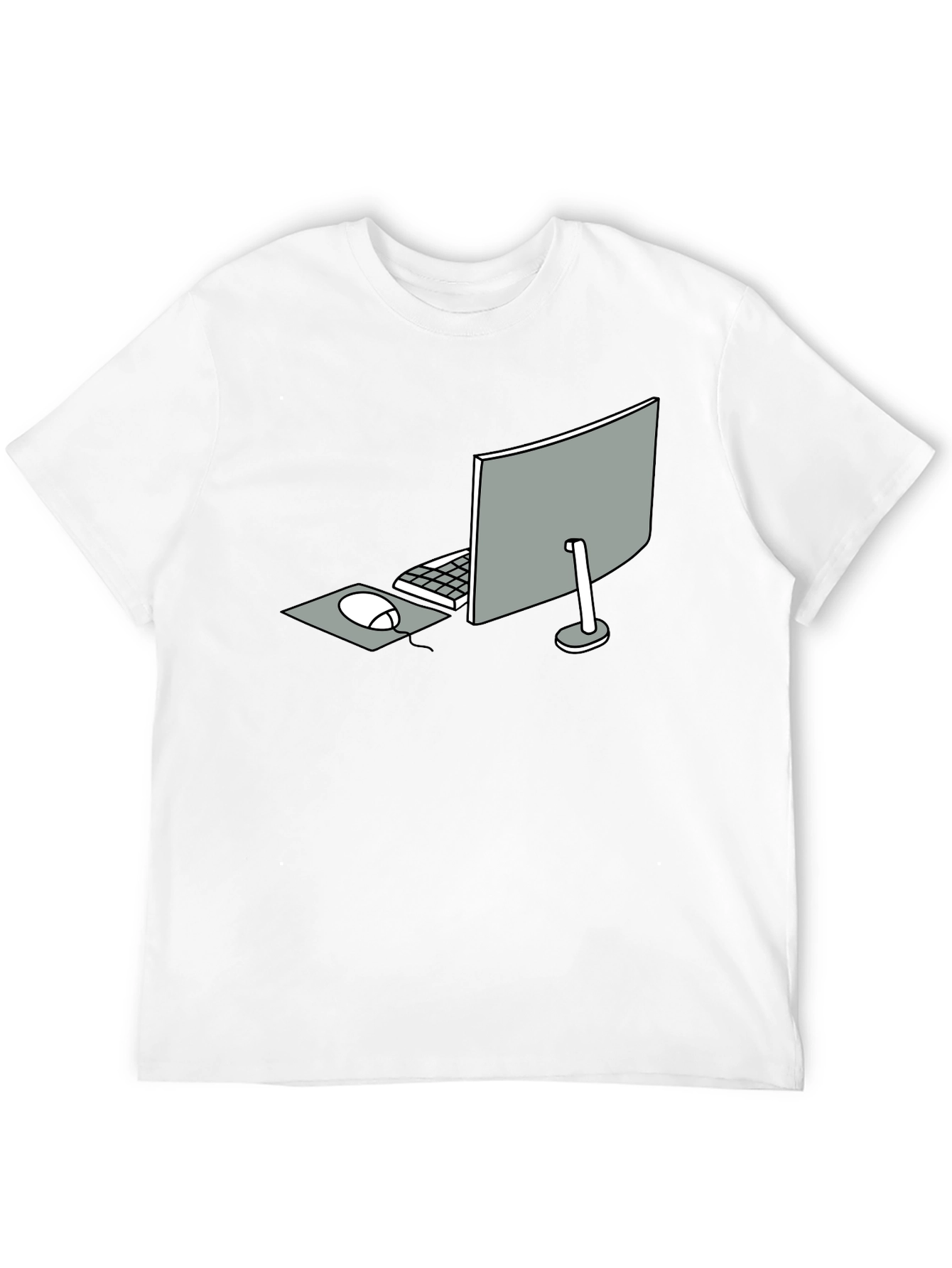 Minimalist Computer Setup Graphic Tee