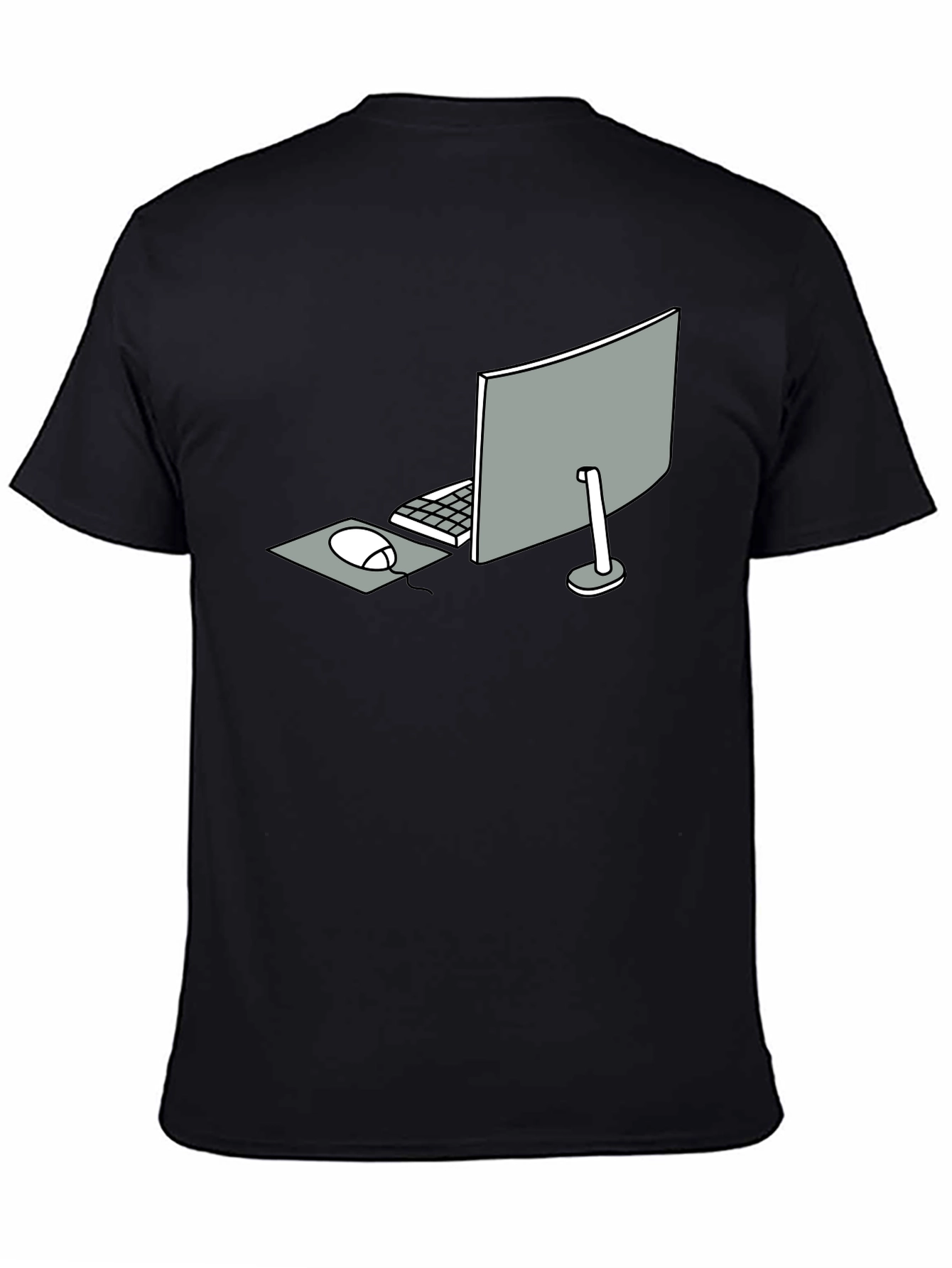 Minimalist Computer Setup Graphic Tee
