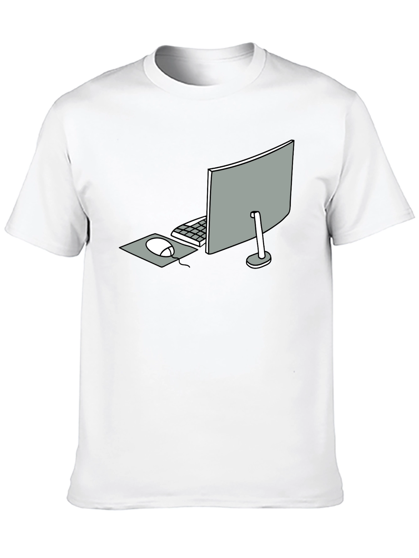 Minimalist Computer Setup Graphic Tee
