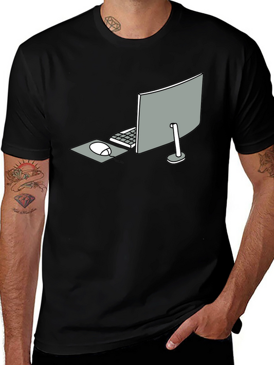 Minimalist Computer Setup Graphic Tee