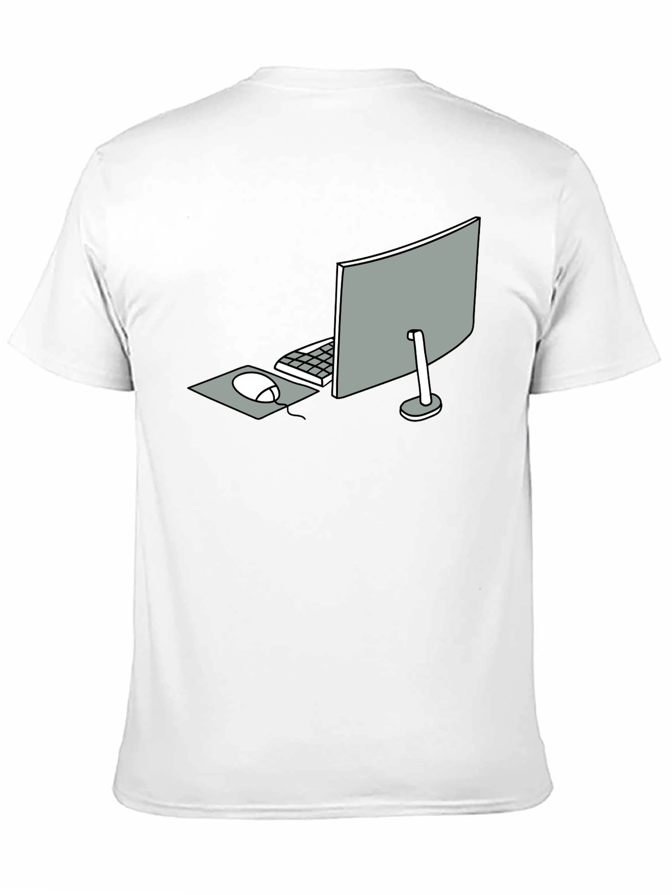 Minimalist Computer Setup Graphic Tee