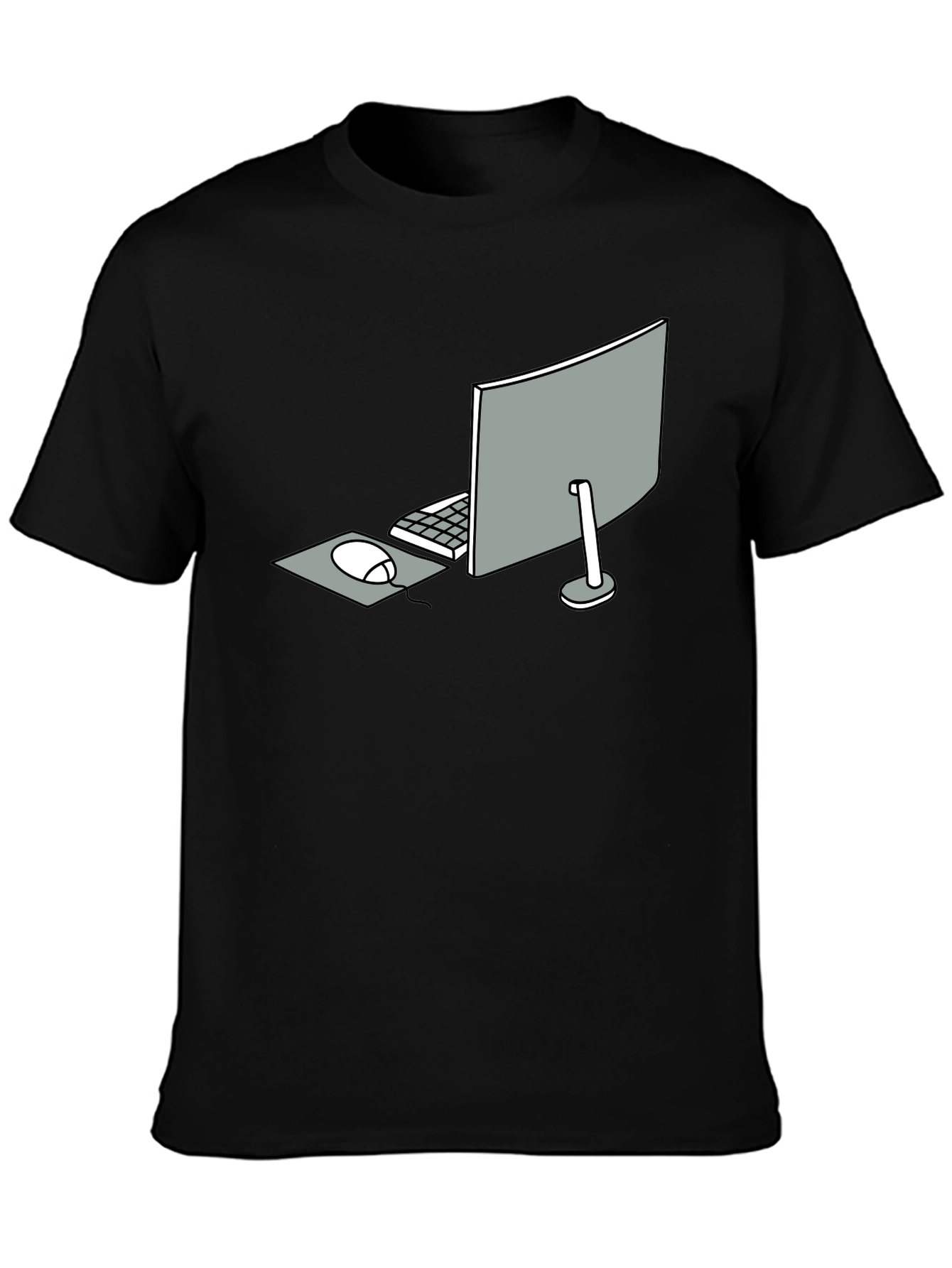 Minimalist Computer Setup Graphic Tee
