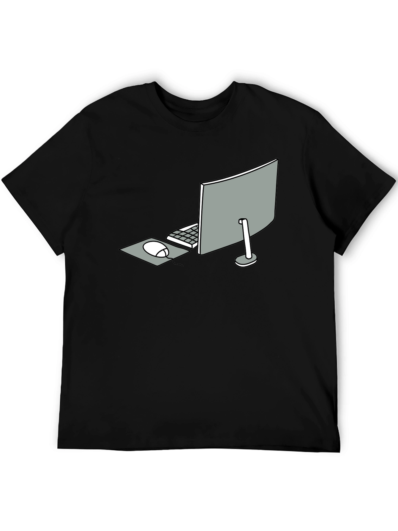 Minimalist Computer Setup Graphic Tee