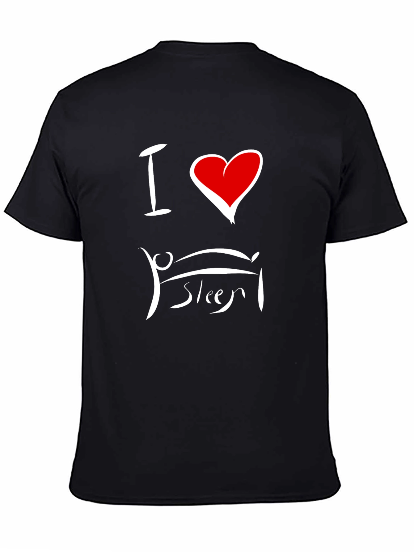 I Heart Sleep Black T-Shirt - Soft & Comfy