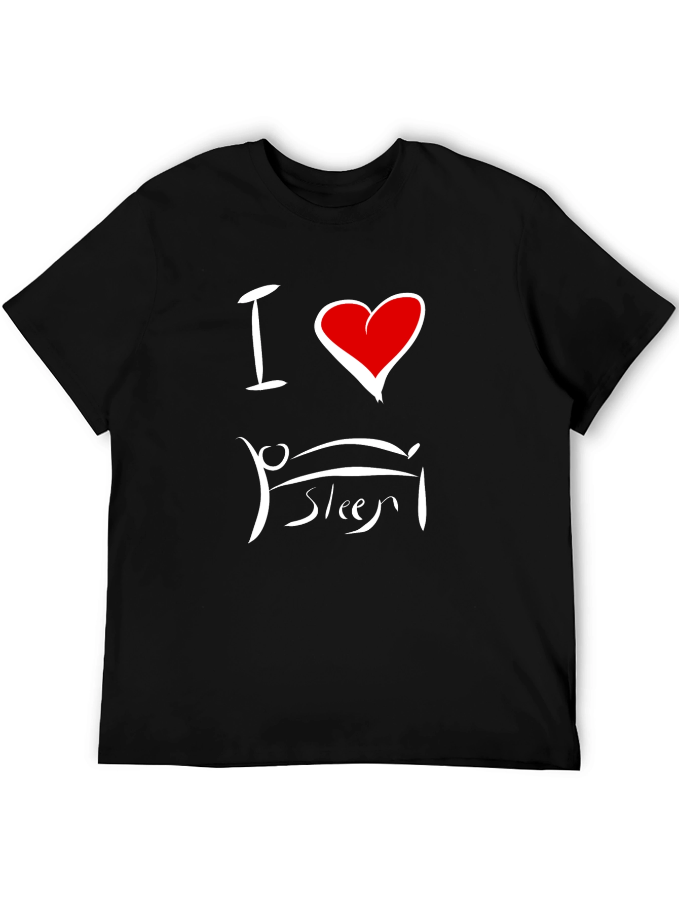 I Heart Sleep Black T-Shirt - Soft & Comfy