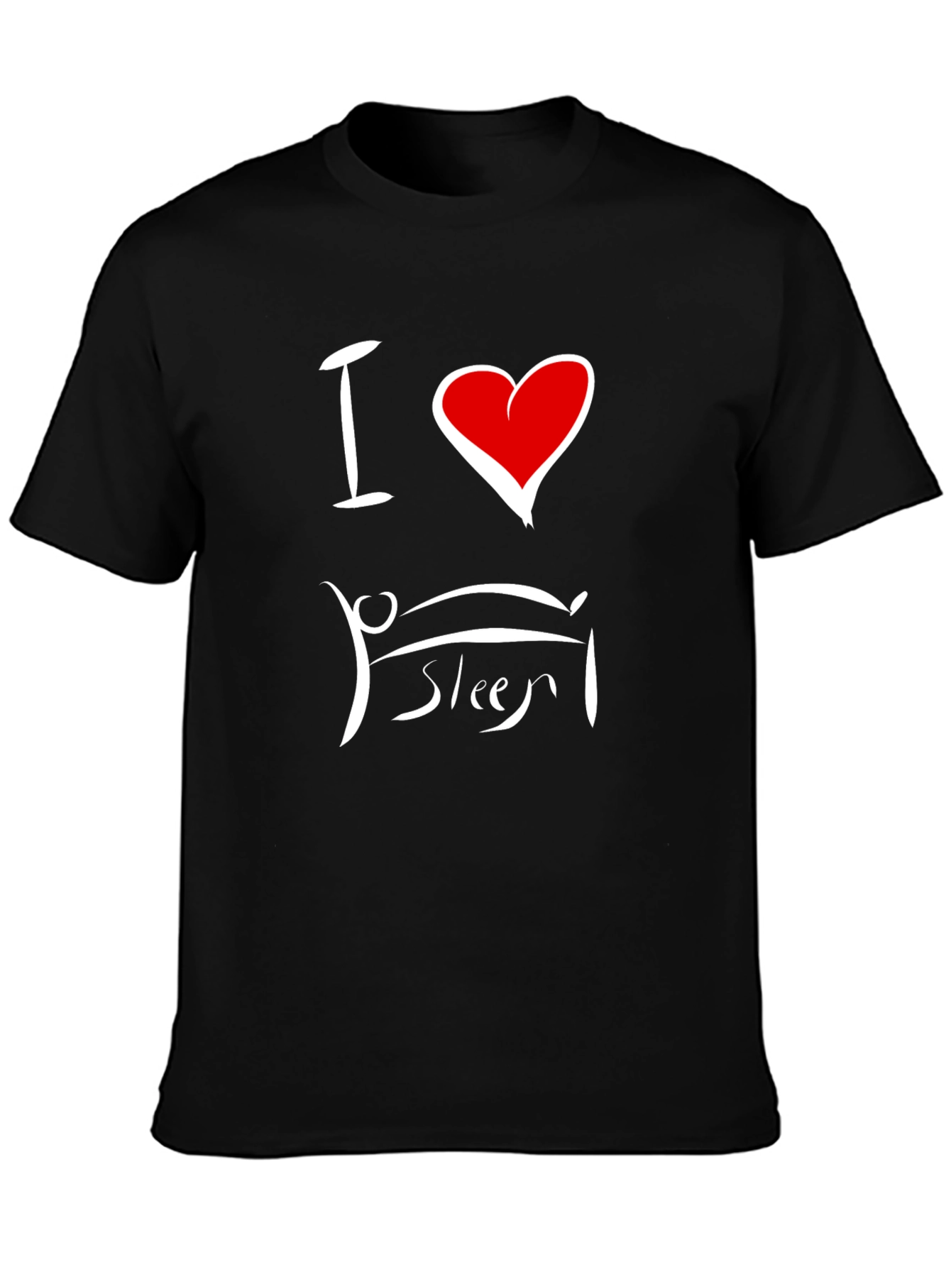 I Heart Sleep Black T-Shirt - Soft & Comfy